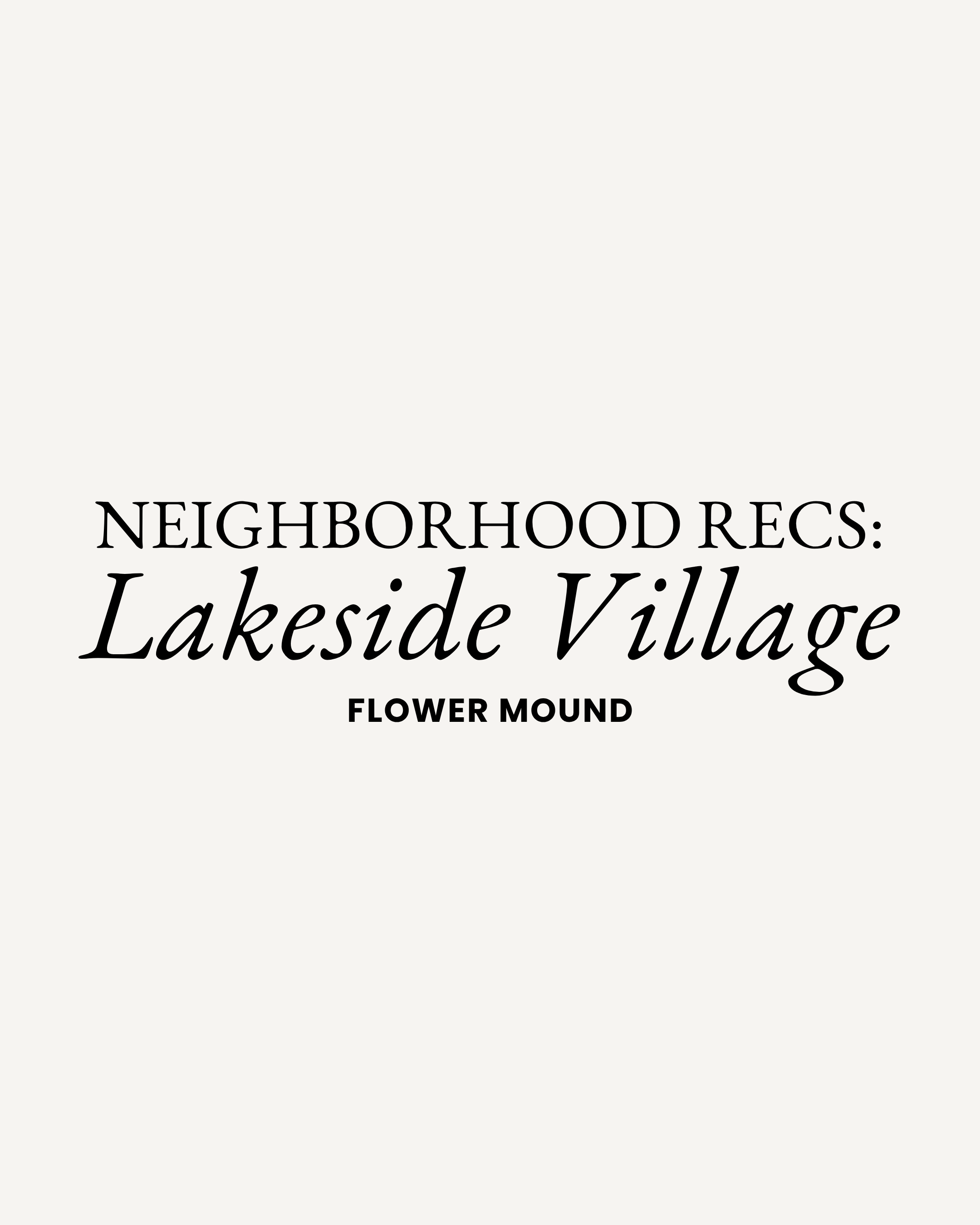 Your Guide to Lakeside Village: Flower Mound's Lake Life, Reimagined