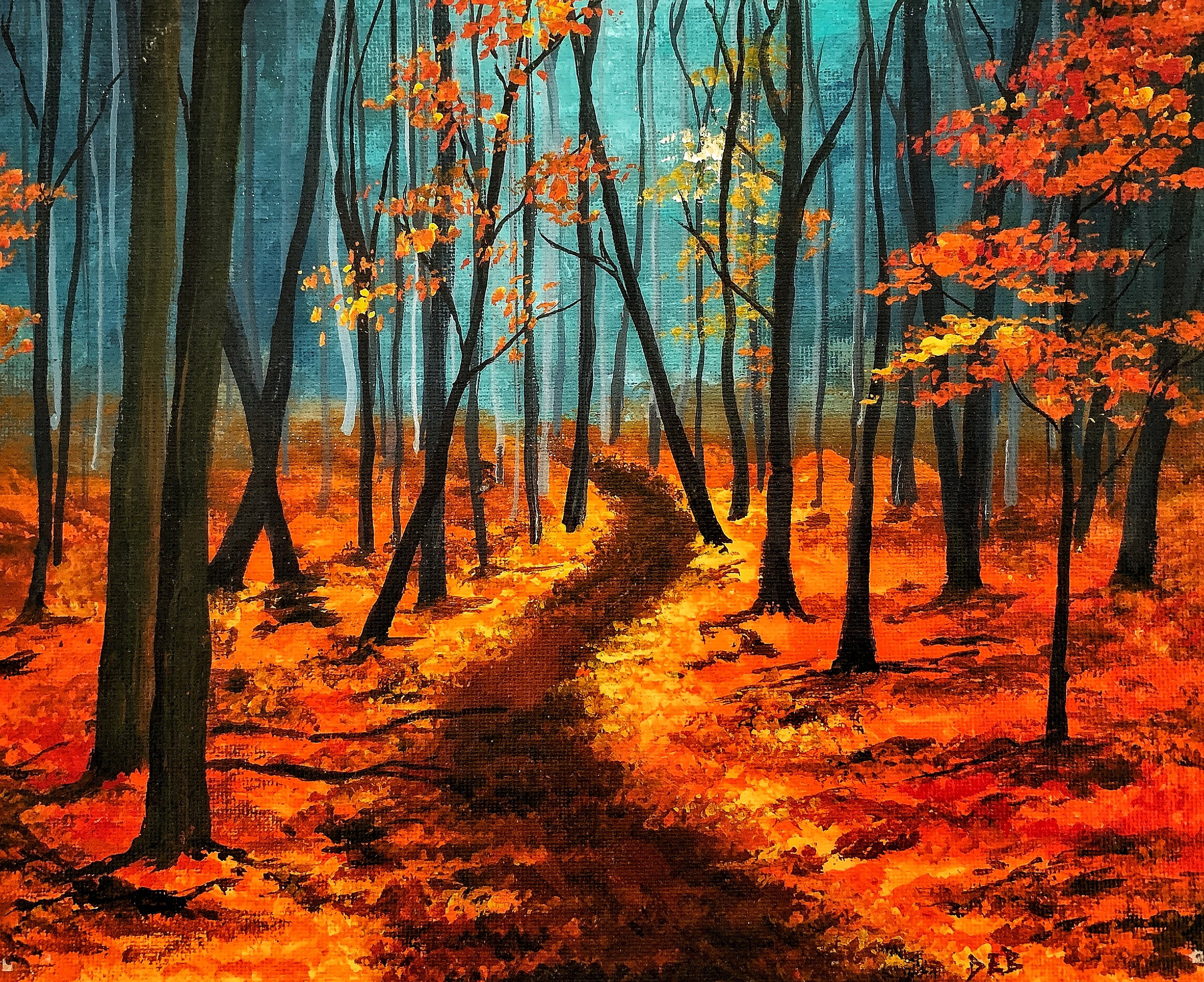 Autumn Forest | Acrylic Painting