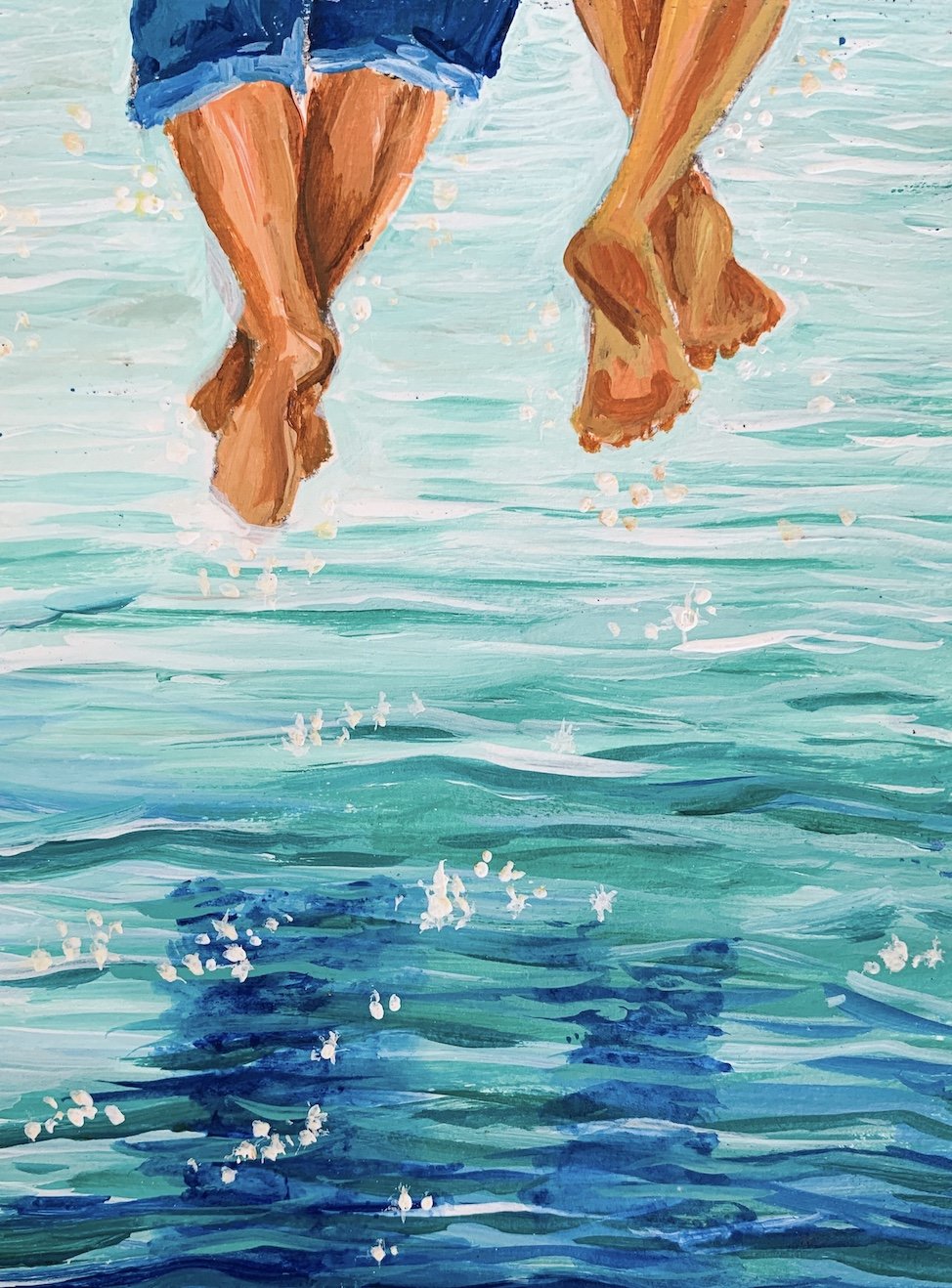 Couple Feet | Acrylic Painting