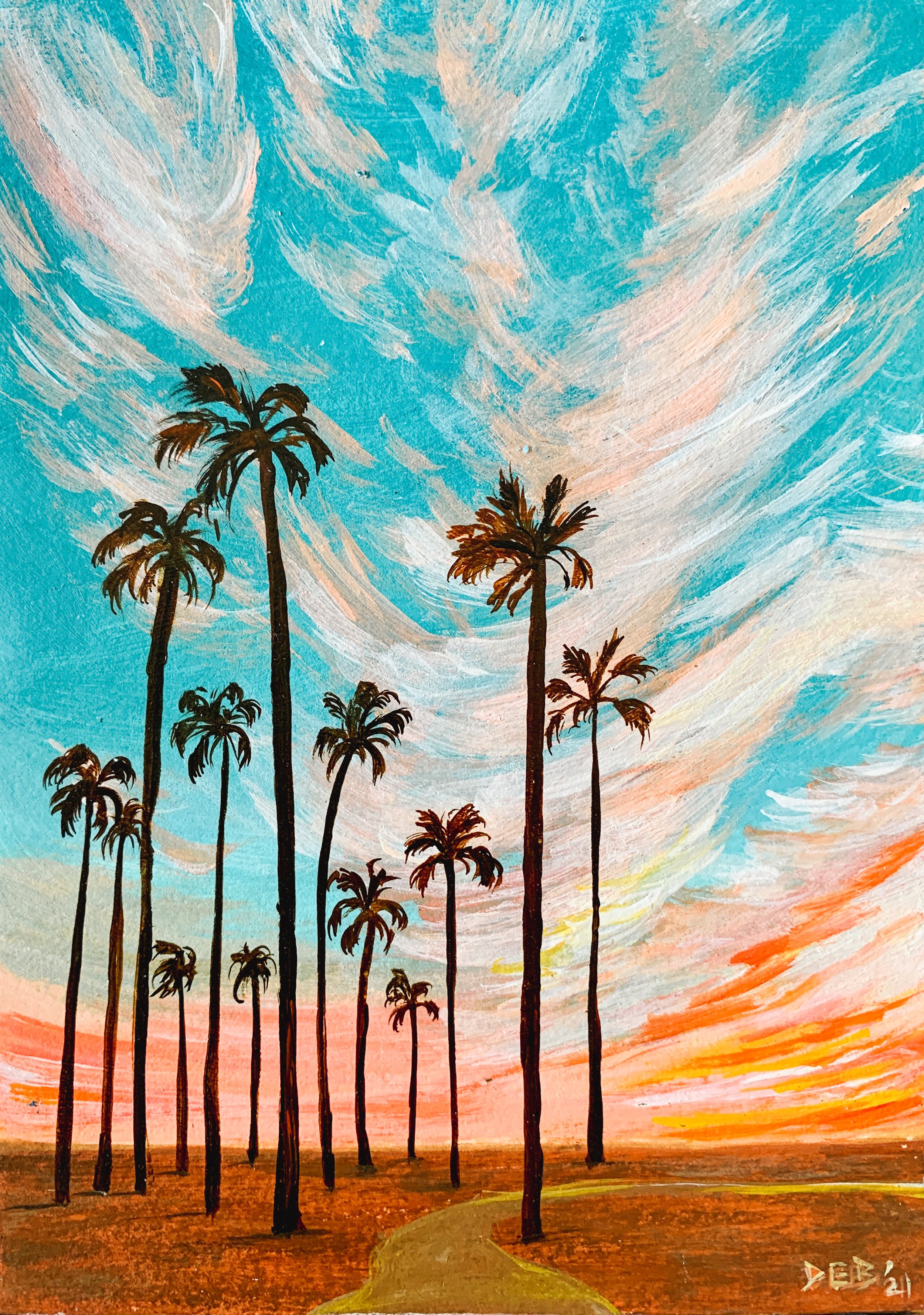 Palm Paradise | Acrylic Painting