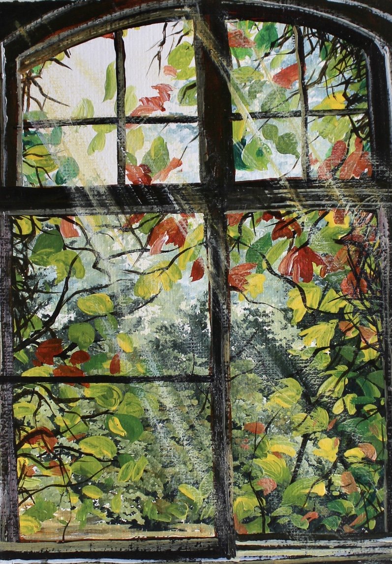 Sunlight in windows | Acrylic Painting