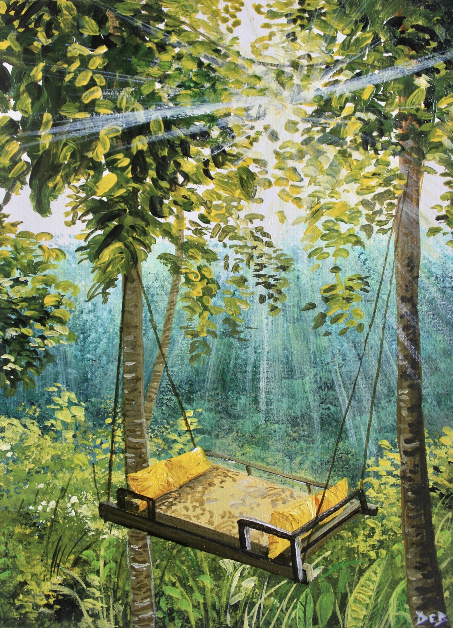 Swing Bed | Acrylic Painting