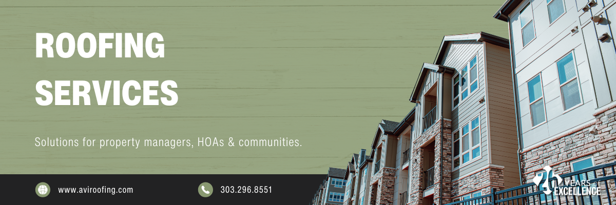 AVI Roofing specializes in providing roofing services to property managers, apartment communities and HOAs, especially as a supplier partner at AAMD.