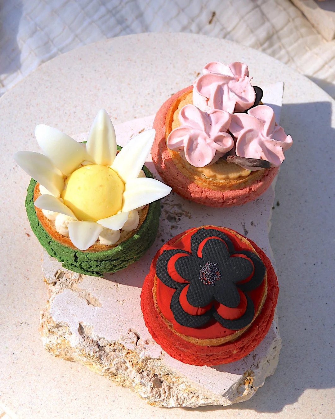 The Carnival of Flowers season always calls for something special. This years it's flowers you can eat. 🌸🌼🌺⁠
⁠
Our signature TrEATS dishes are a trio of flower-inspired choux puffs, each bloom as beautiful as it is delicious.⁠
⁠
Cherry Blossom &nd