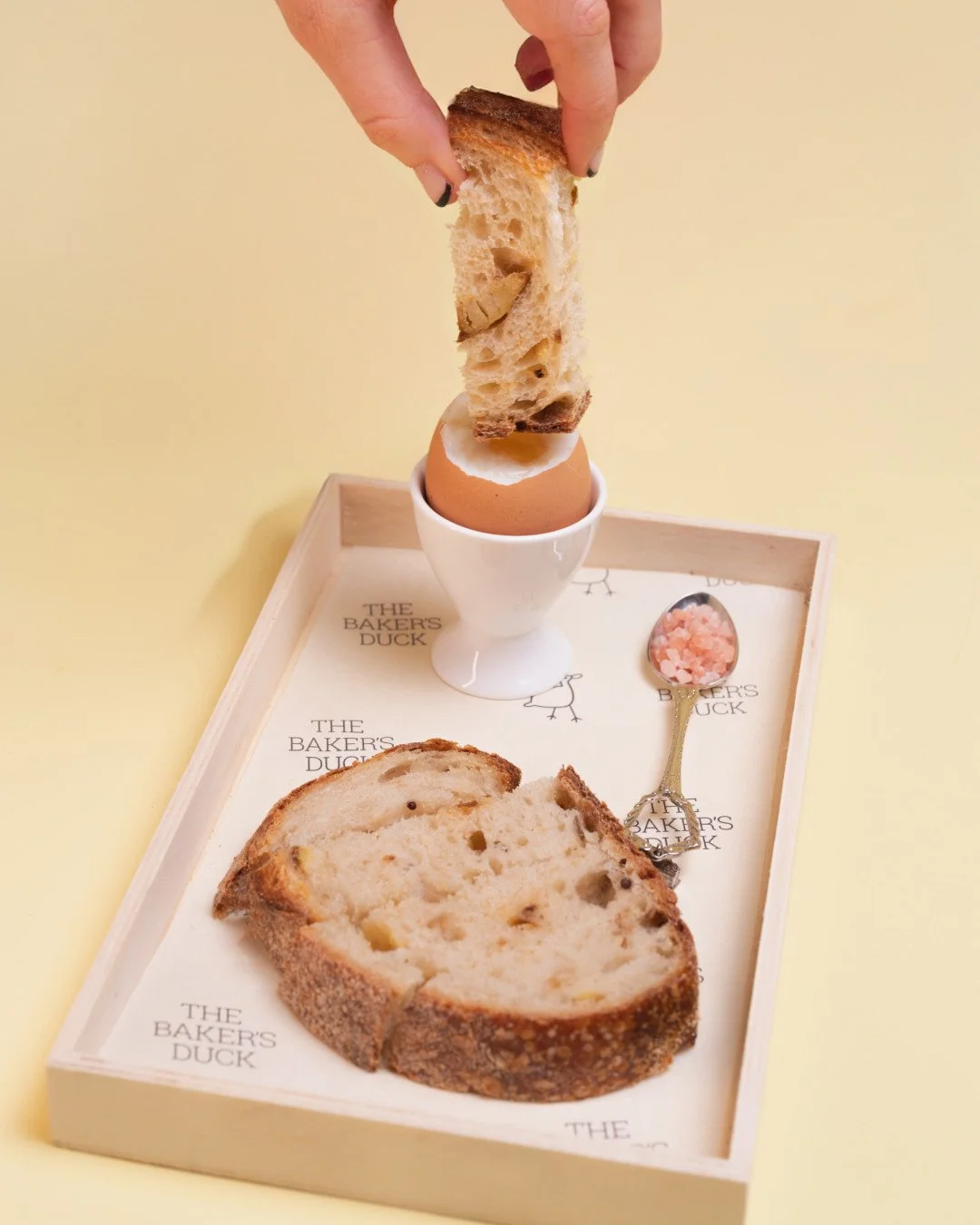 Dippy eggs, gourmet style 🍳✨⁠
⁠
Our Caramelised Onion, Parmesan &amp; Roast Potato Loaf turns a simple breakfast into a springtime hero. Golden soldiers with roasted potato, sweet onion, and parmesan baked right into every slice.⁠
⁠
Breakfast, lunch