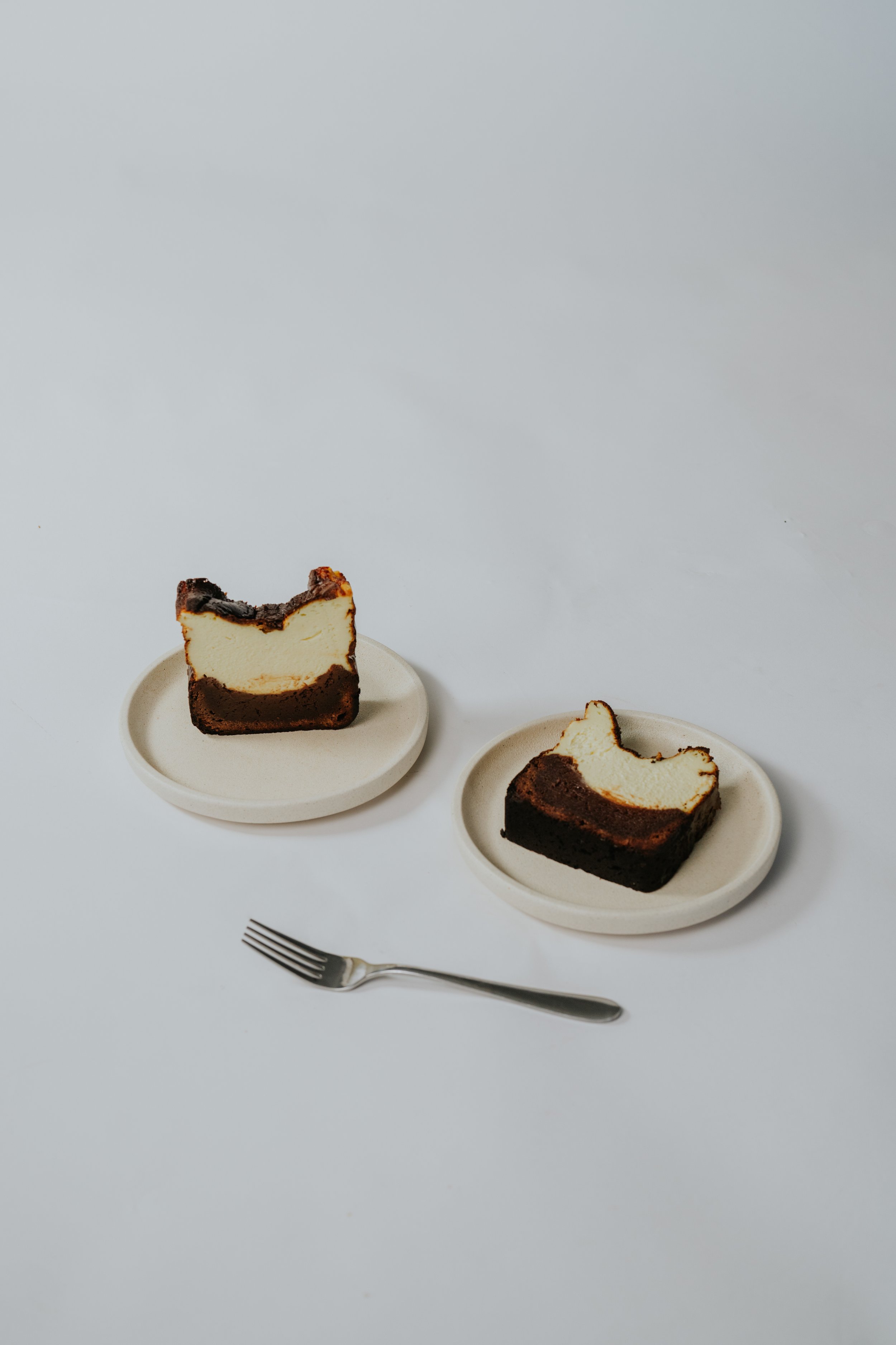 Brownie Vanilla Basque Cheesecake
