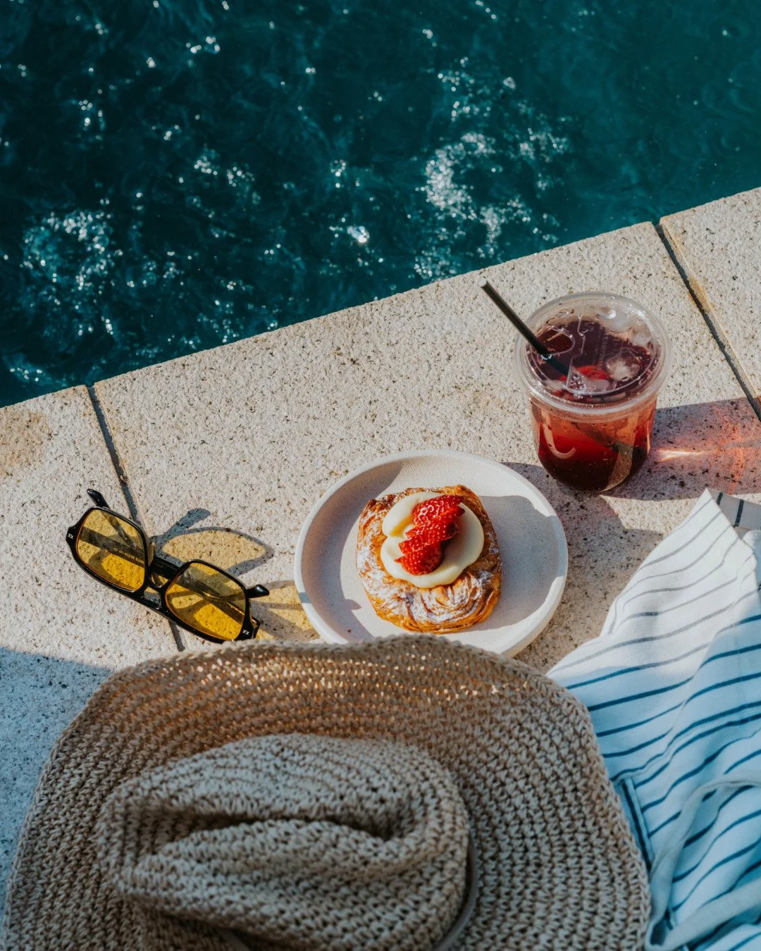 You know what&rsquo;s a perfect Tuesday morning tea?⁠
⁠
Our famous Strawberry Cheesecake. Flaky, buttery pastry topped with a generous swirl of cheesecake filling and fresh strawberries. ⁠
⁠
Pair it with something cold, find a sunny spot, and call it