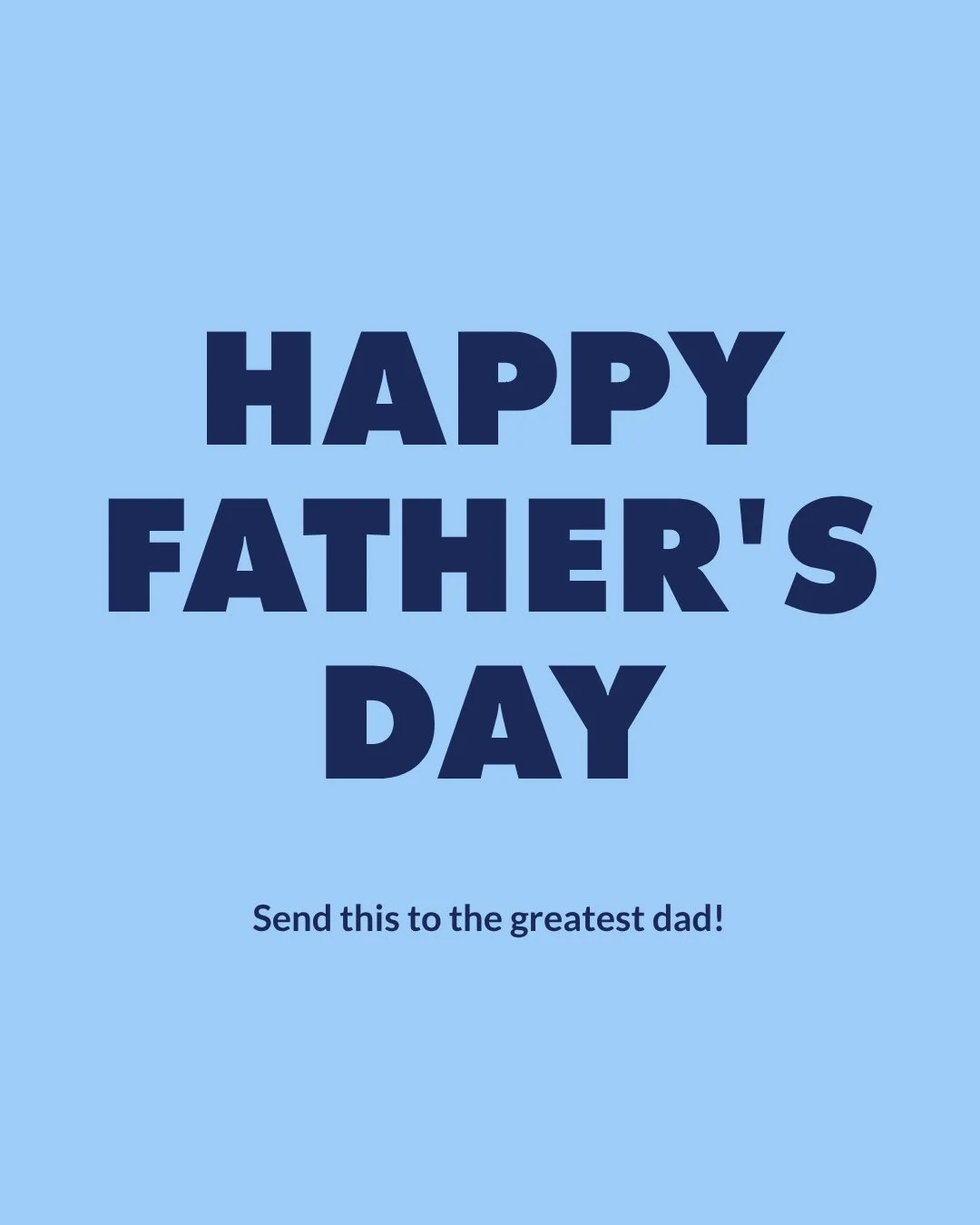 The best dads leave fingerprints everywhere in the confidence of their kids, the jokes that get retold for years and the beautiful lessons that stick for a lifetime. Today, we're celebrating every bit of that joy.⁠
⁠
Happy Father's Day. 💙 ⁠
⁠
Don't 