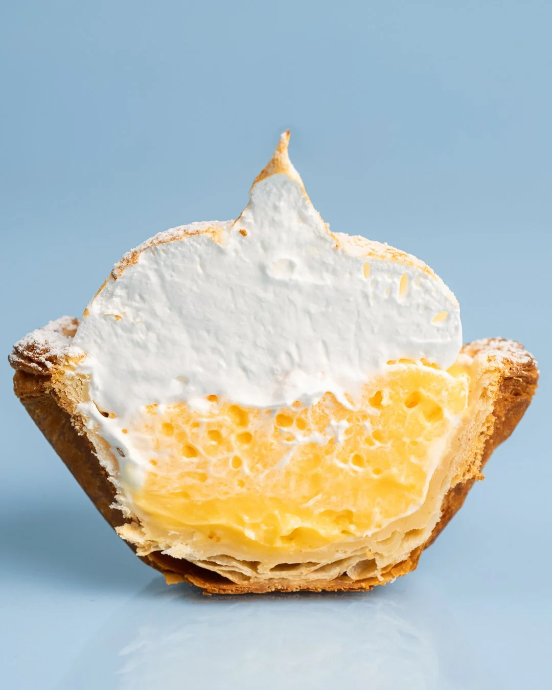 A slice of sunshine, right on cue. 🍋⁠
⁠
Tart lemon curd, torched meringue, all sitting in a shell that is perfectly flaky and crisp. ⁠
⁠
Spring's officially arrived. ✨⁠
⁠
#thebakersduck⁠
⁠
#ae #mf