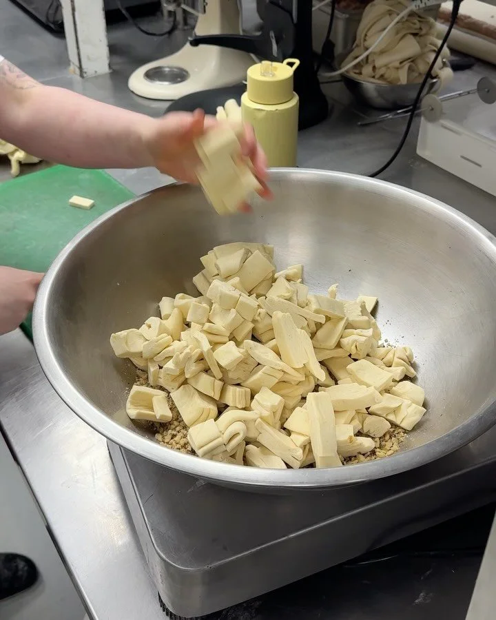 Nothing goes to waste around here. 🥕 Watch how our carrot cake monkey bread comes together. 

It starts with croissant pastry offcuts, mixed with carrot, spices and walnuts. Everything you&rsquo;d find in a traditional carrot cake, then finished wit
