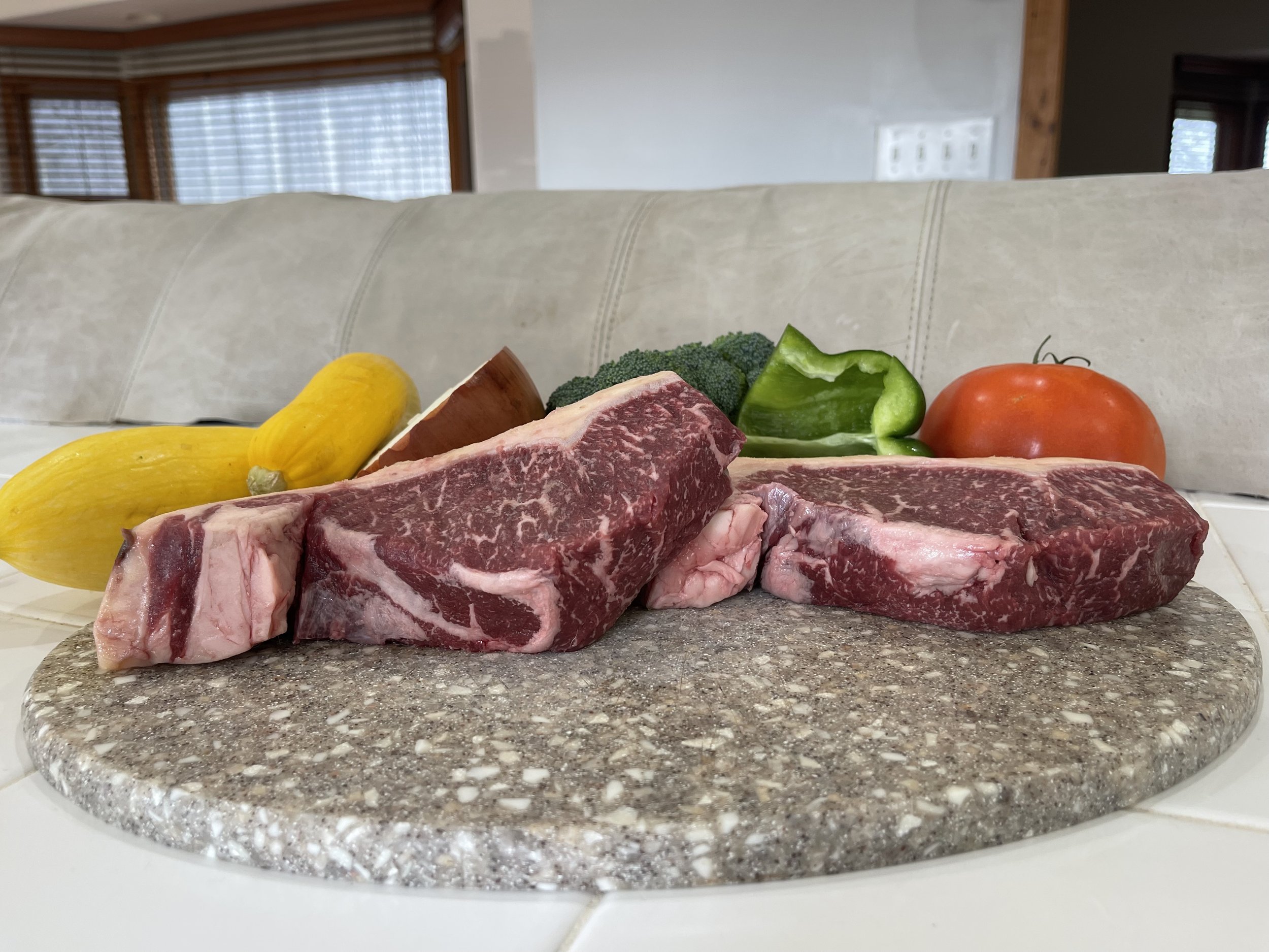F1 Wagyu New York Strip K&B Farm
