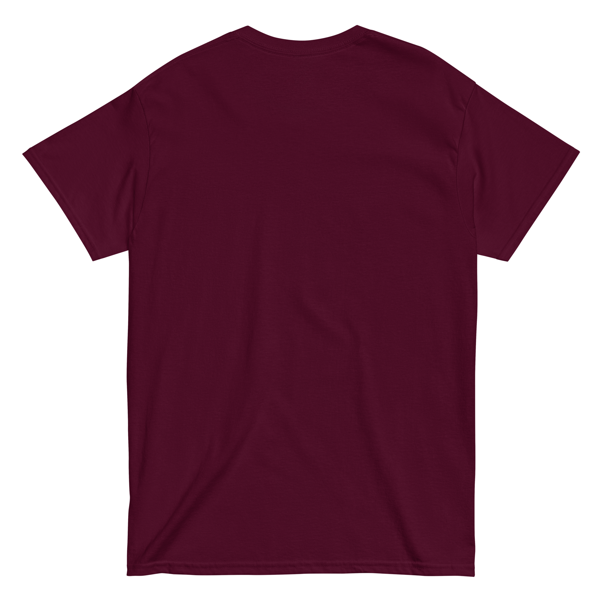 unisex-classic-tee-maroon-back-671b4b27e602b.png