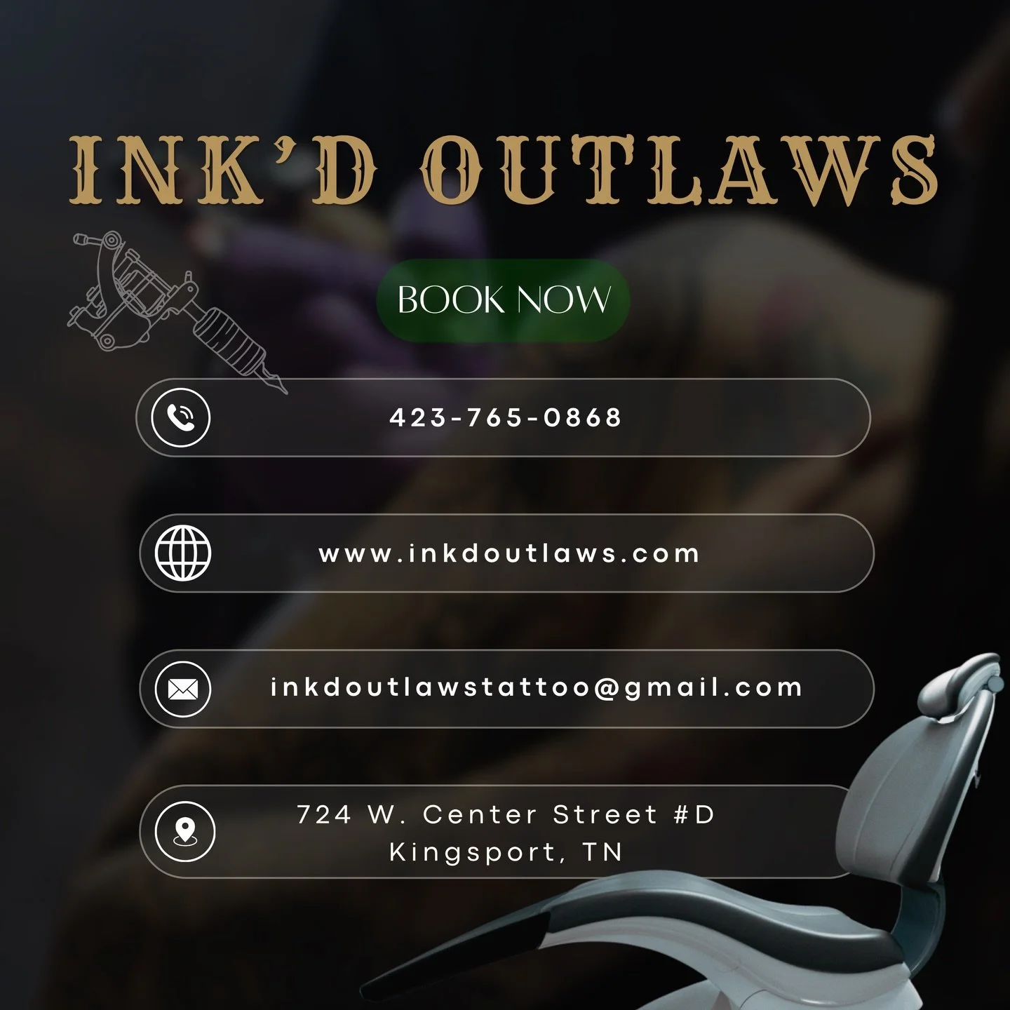 Ready to book with us? Here is how 👇🏻 We have 3 great artists in our little Kingsport, TN shop ready to put your vision on you. ✍🏻 

#kingsporttn #kingsporttattoo #kingsport #tattooshopnearme