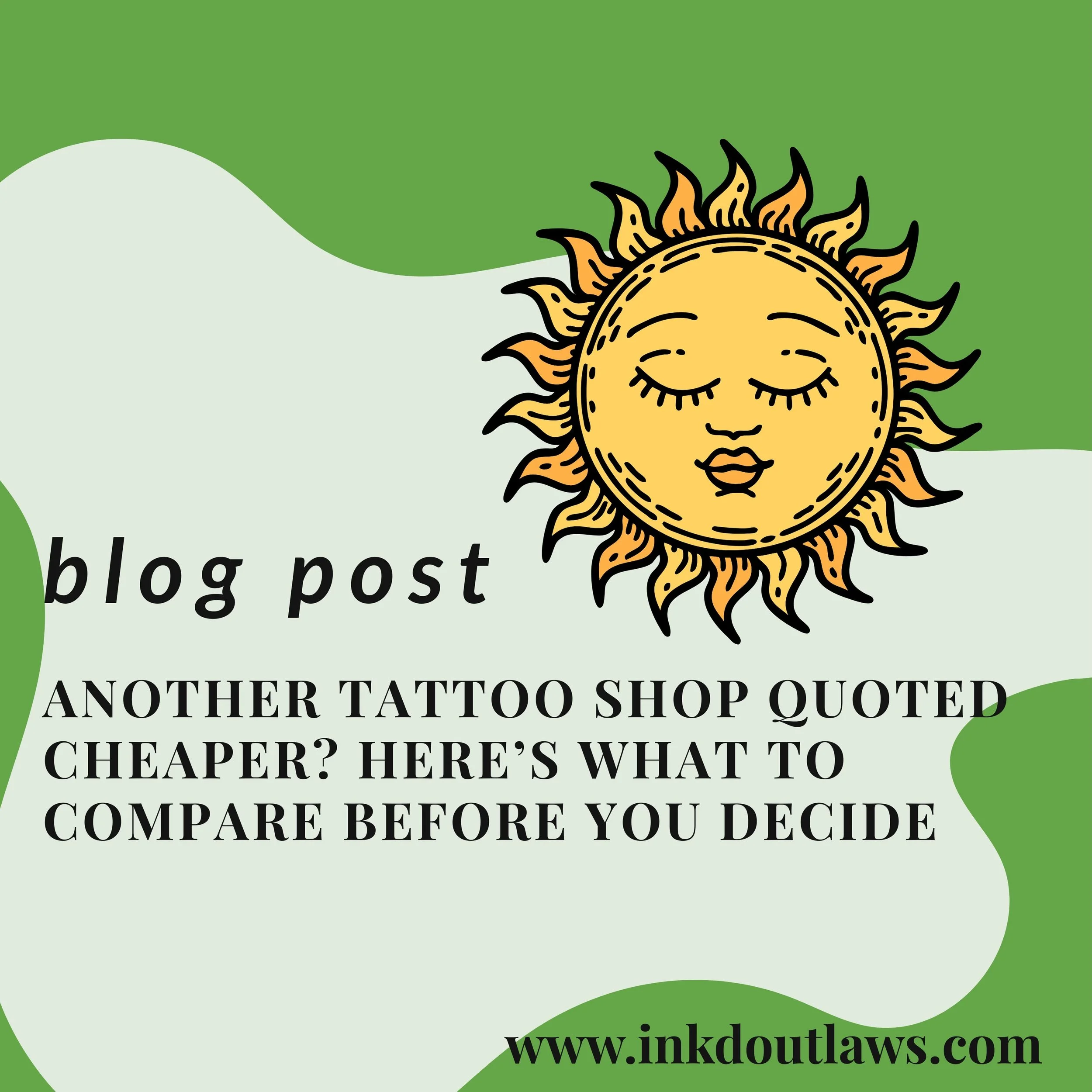Another shop quoted a cheaper price? 👀

Before you decide based on price alone&hellip; make sure you&rsquo;re actually comparing the same tattoo.

Are they comparing:
✔ The same size?
✔ The same detail level?
✔ The same placement?
✔ The same experie