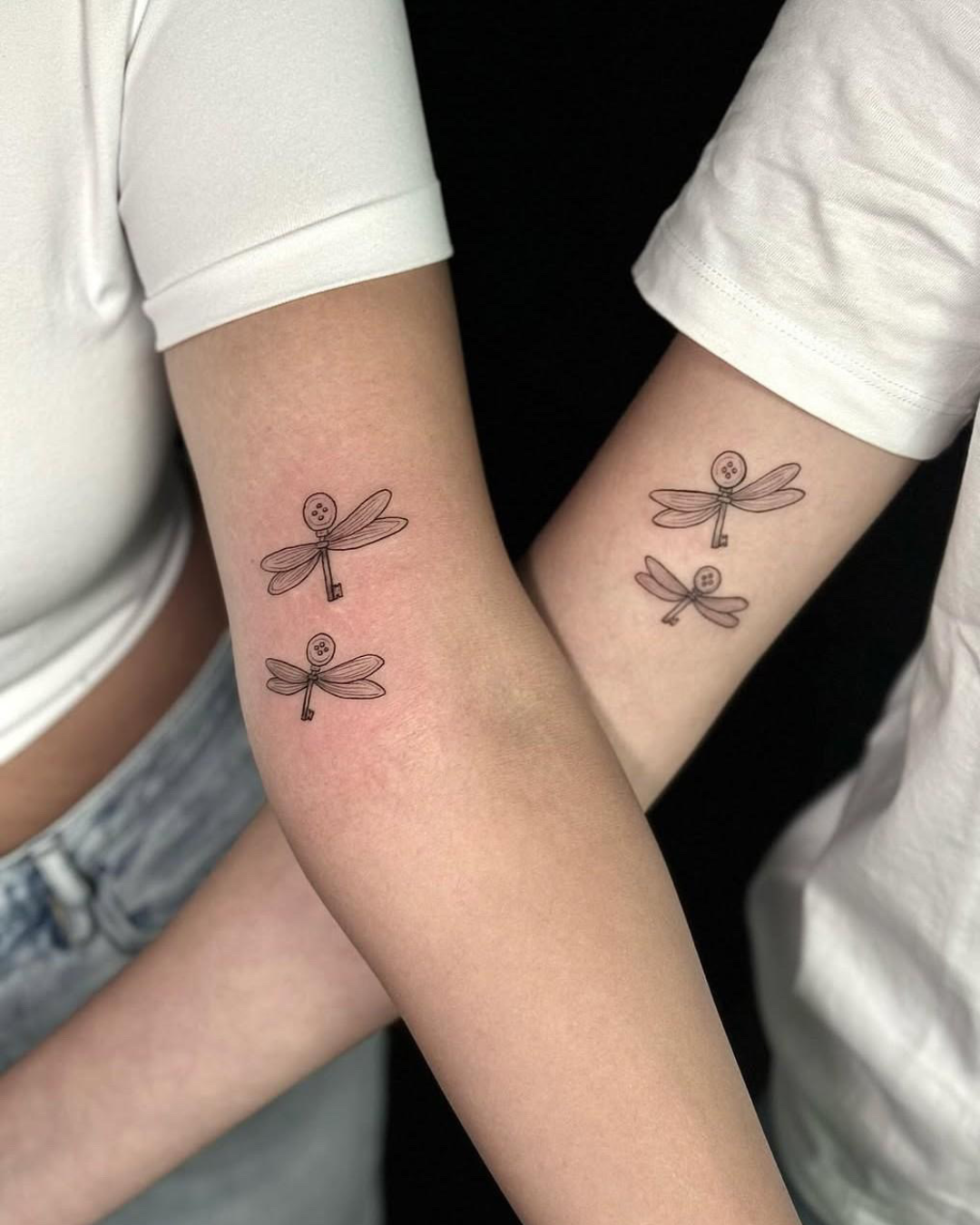 matching key tattoos