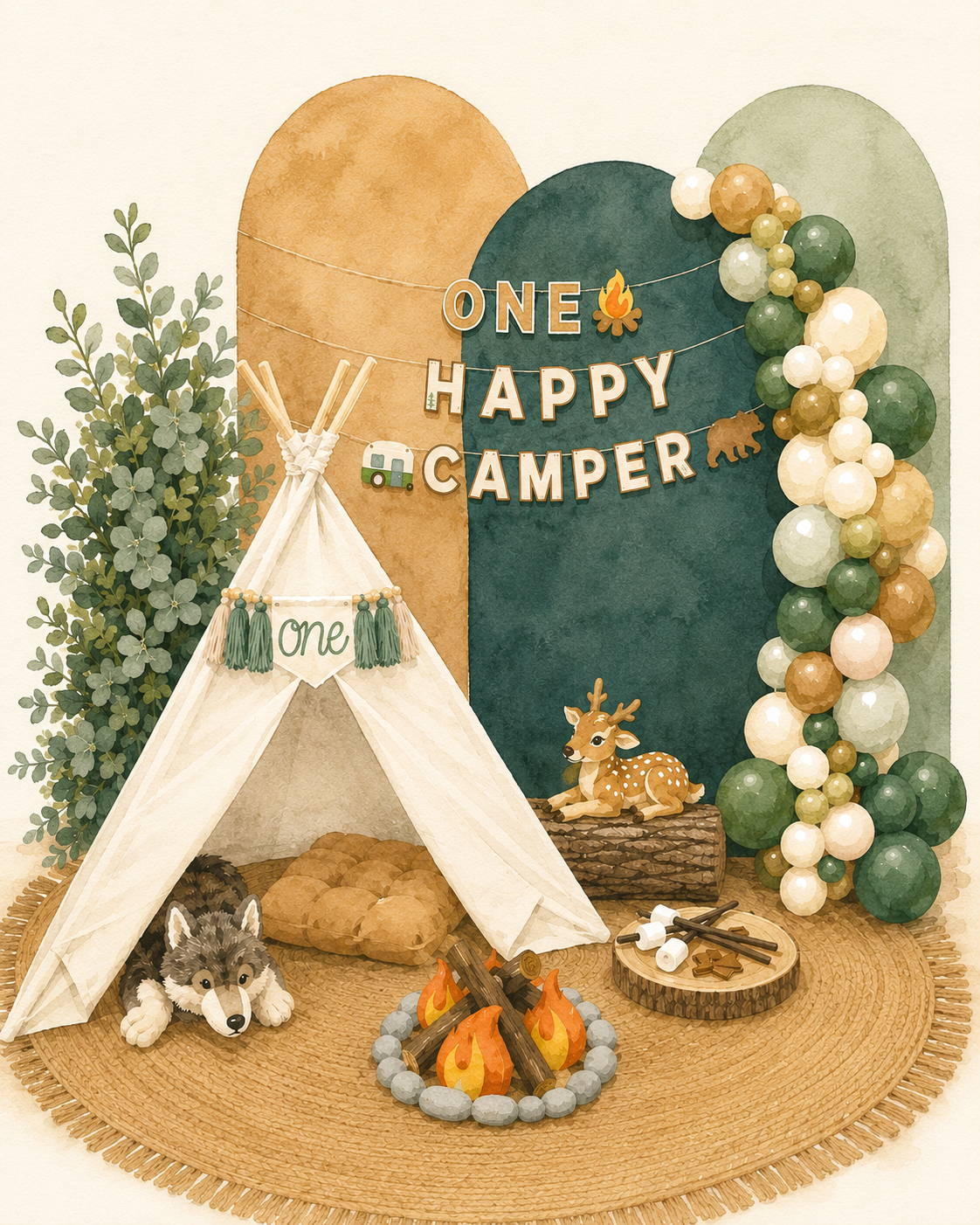 ONE Happy Camper / S'more Fun at TWO