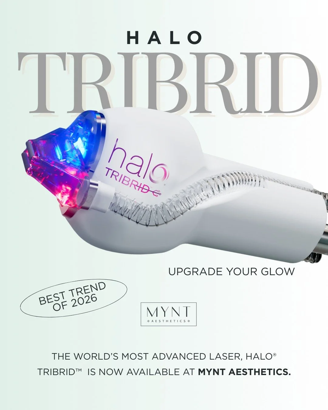 Meet the future of skin renewal ✨

At MYNT Aesthetics, we&rsquo;re proud to offer the revolutionary HALO&reg; TRIBRID&trade; laser&mdash;a next-generation skin resurfacing treatment designed to target multiple layers of the skin in a single, customiz