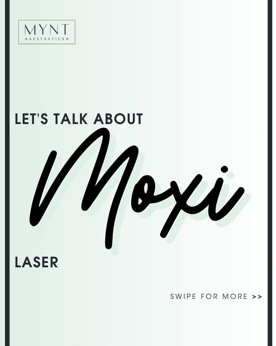 Let&rsquo;s talk MOXI ✨

If you&rsquo;re looking to refresh your skin, improve tone and texture, and get that effortless glow&mdash;MOXI is your new best friend. This gentle, non-invasive laser is perfect for maintaining youthful skin or starting you