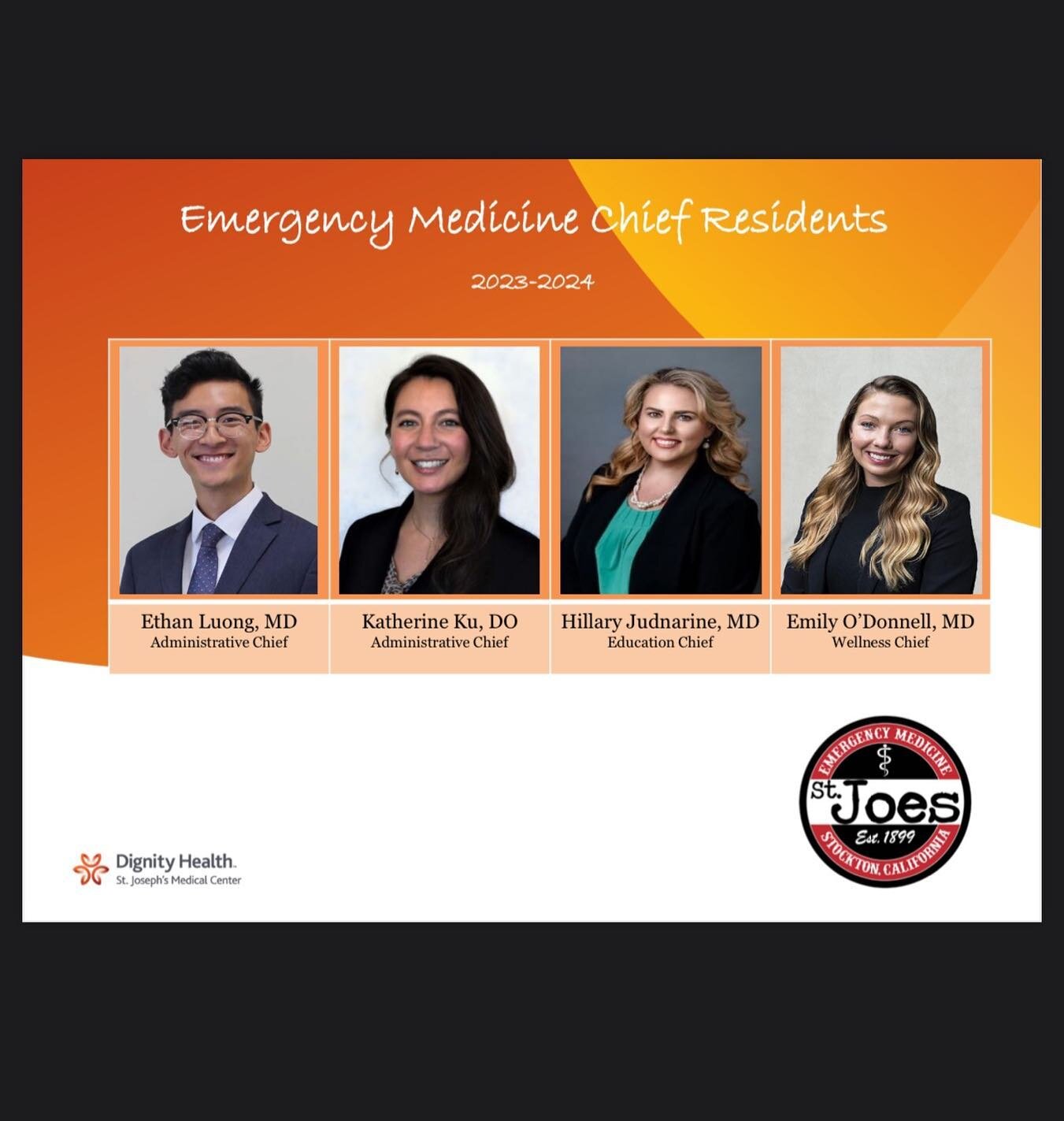 Big shout out and congratulations to our upcoming Chief Residents for 2025-2026 🎉👏🏼 Well deserved and can&rsquo;t wait to see what the next year holds for our program! #emergencymedicineresidency #chiefresident #emdocs