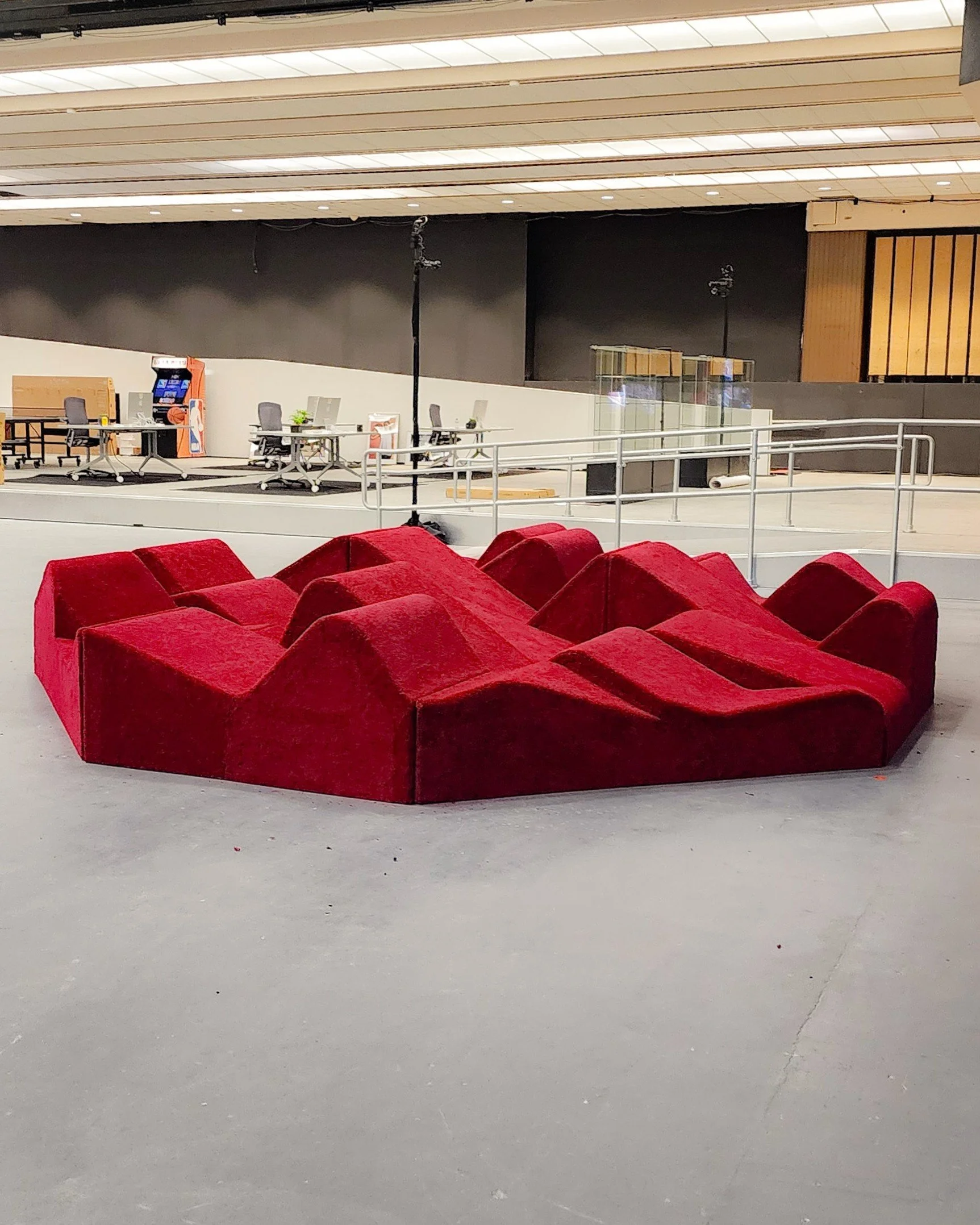 Conversation Pit WNBA Jordan Event. Design by Points of Sale