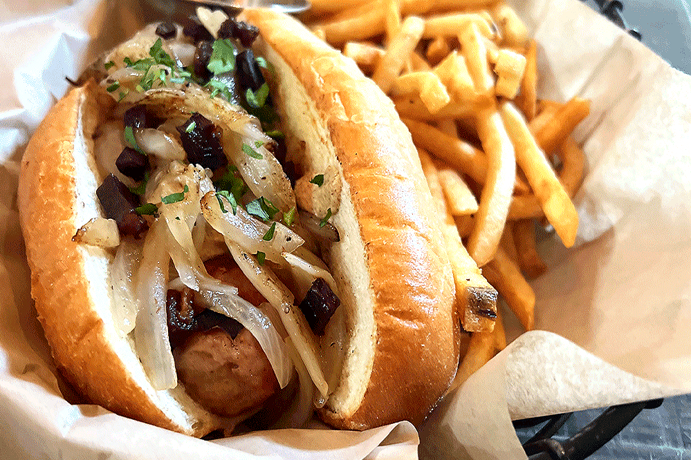 stronghouse telluride brat with fries