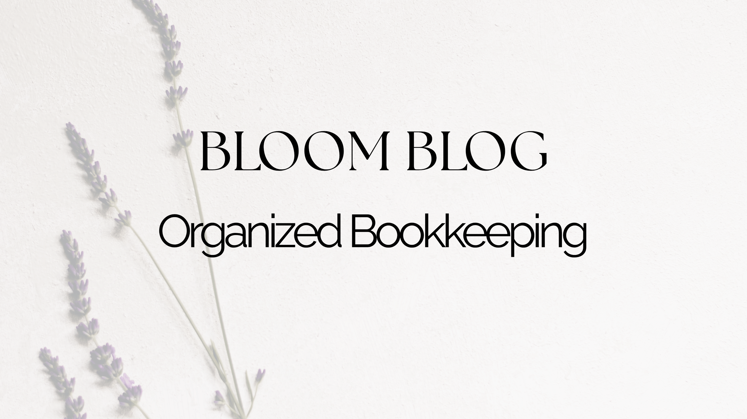 Organized Bookkeeping 