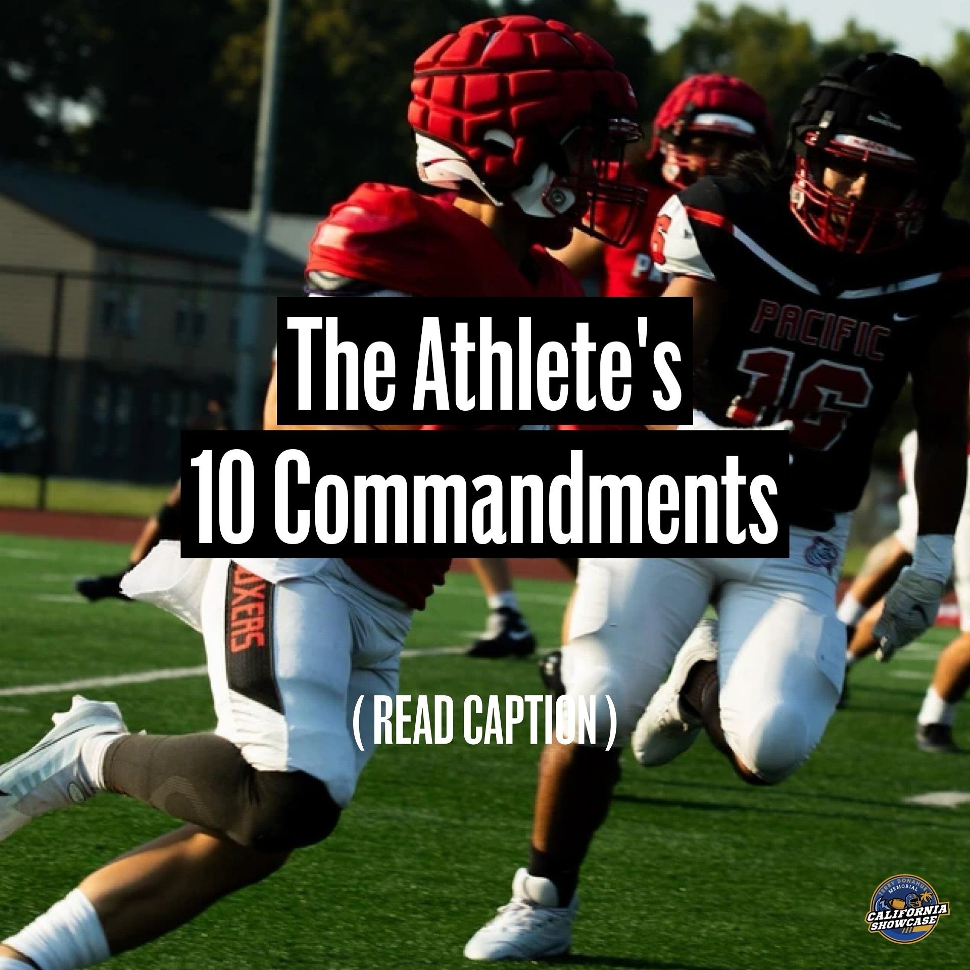 The Athlete&rsquo;s 10 Commandments⁠ 👇
⁠
1. Arrive early.⁠
2. Come prepared.⁠
3. Bring a good attitude.⁠
4. Listen and be coachable.⁠
5. Get enough sleep.⁠
6. Take care of your nutrition.⁠
7. Always bring 100% effort.⁠
8. Don&rsquo;t make excuses or