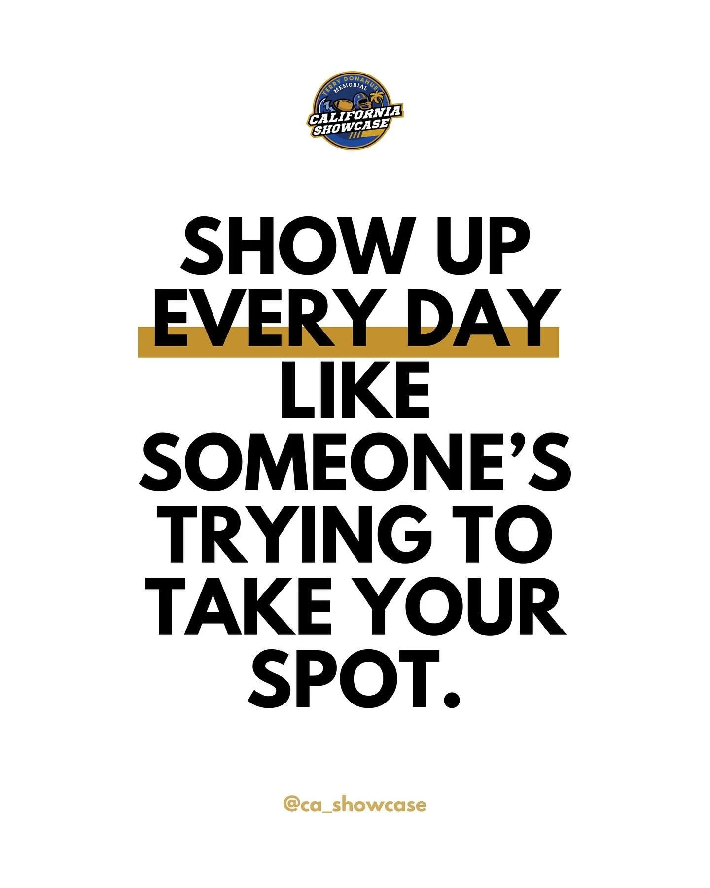 Every rep, every lift, every training session matters.⁠ You don&rsquo;t get noticed by talking about it &mdash; you get noticed by showing up.⁠
⁠
Bring that energy to the 13th annual #CAshowcase.⁠
📅 Saturday, Feb 21, 2026⁠
📍 Irvine Great Park⁠
🎟 A