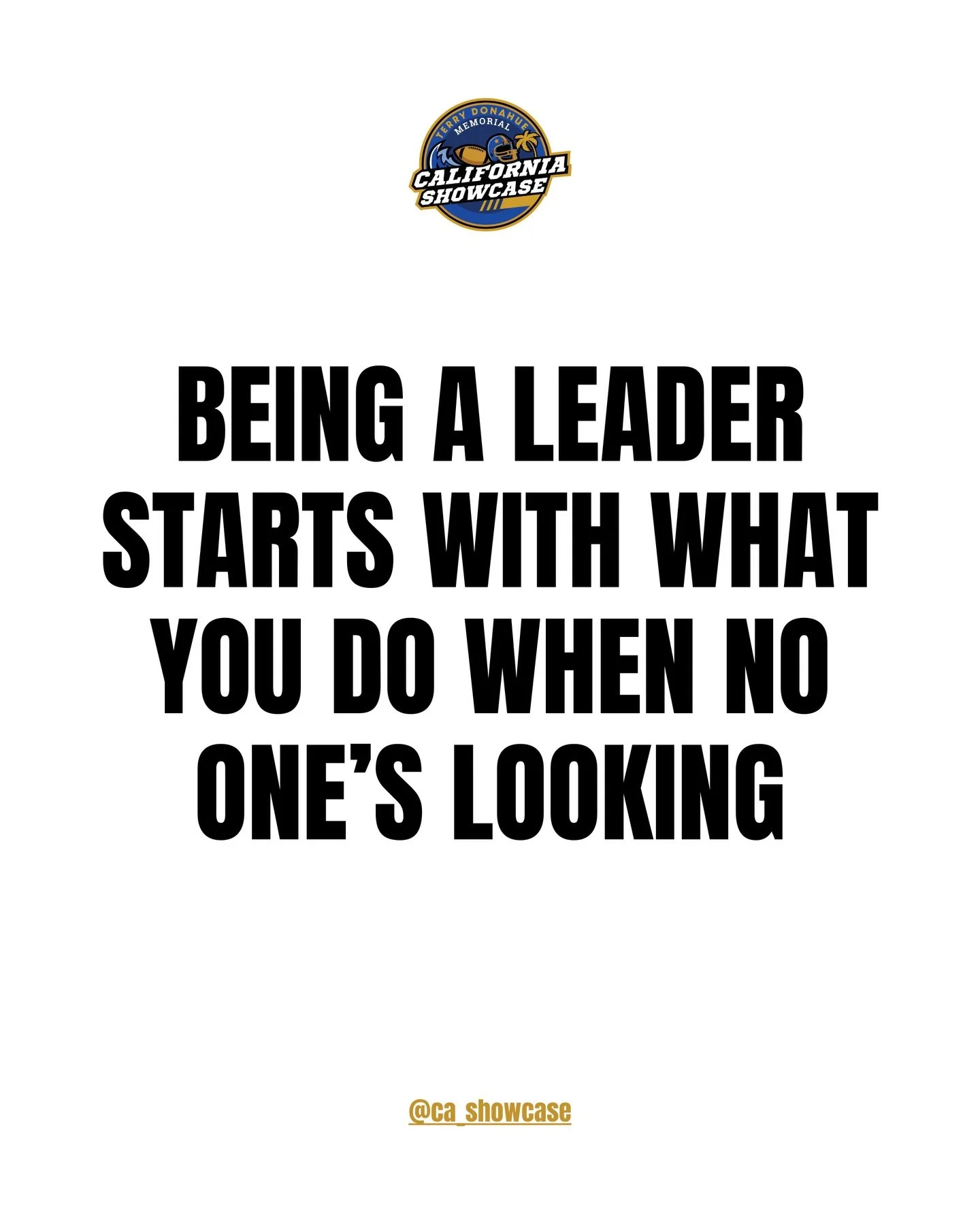 Nobody sees the early mornings. Nobody sees the extra reps.⁠
But coaches see the results. 🏈 Want to be Captain one day? Start acting like it now.⁠
⁠
Visit cashowcase.org to learn how to earn YOUR opportunity to keep playing the game you love WHILE e