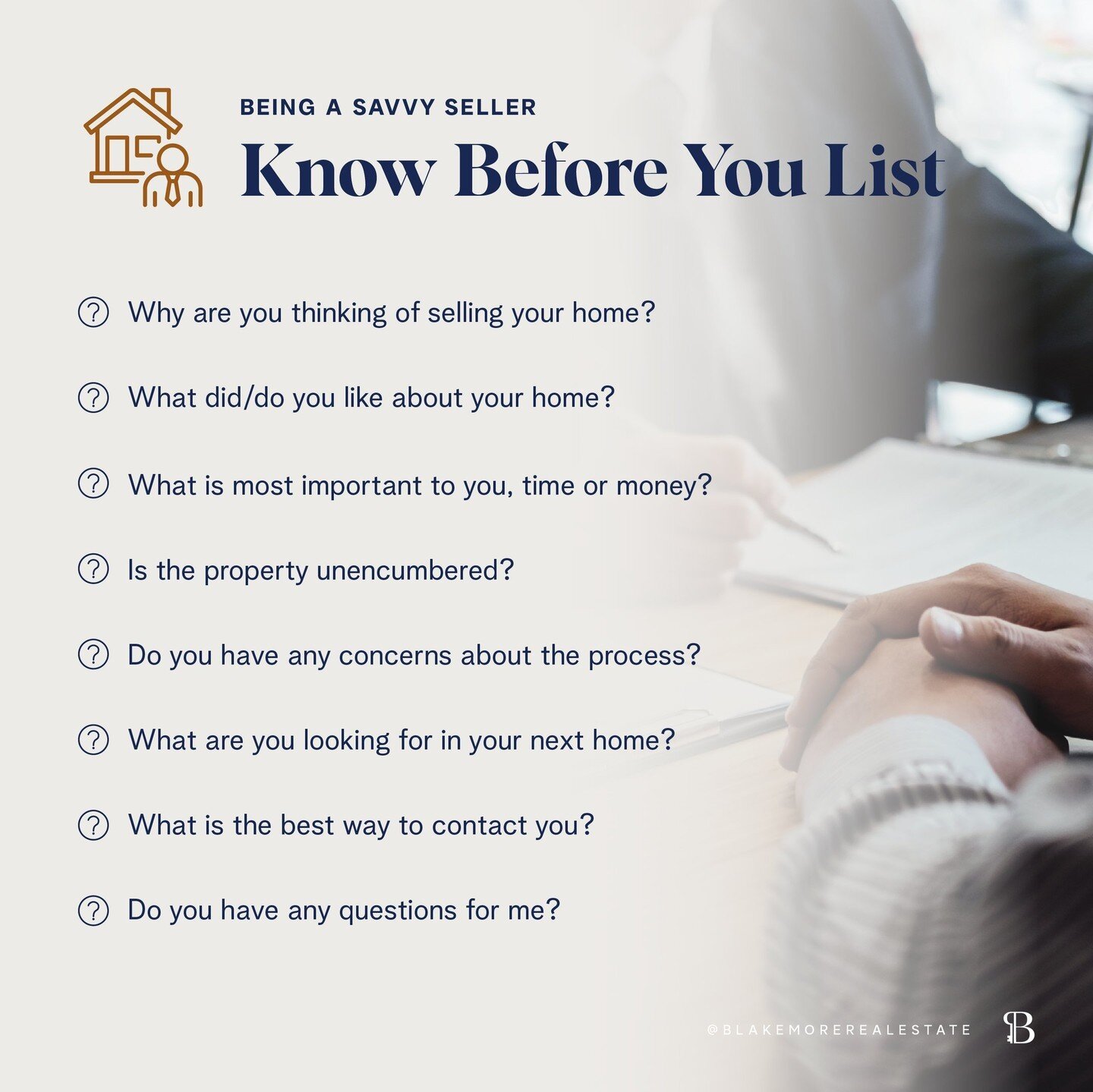 Hey there, sellers! ⁠
⁠
Have you ever wondered what actually happens before and during a listing appointment? We start by asking A LOT of questions. ⁠
⁠
Addressing these top questions before you meet with your Realtor&reg; will aid you both in findin