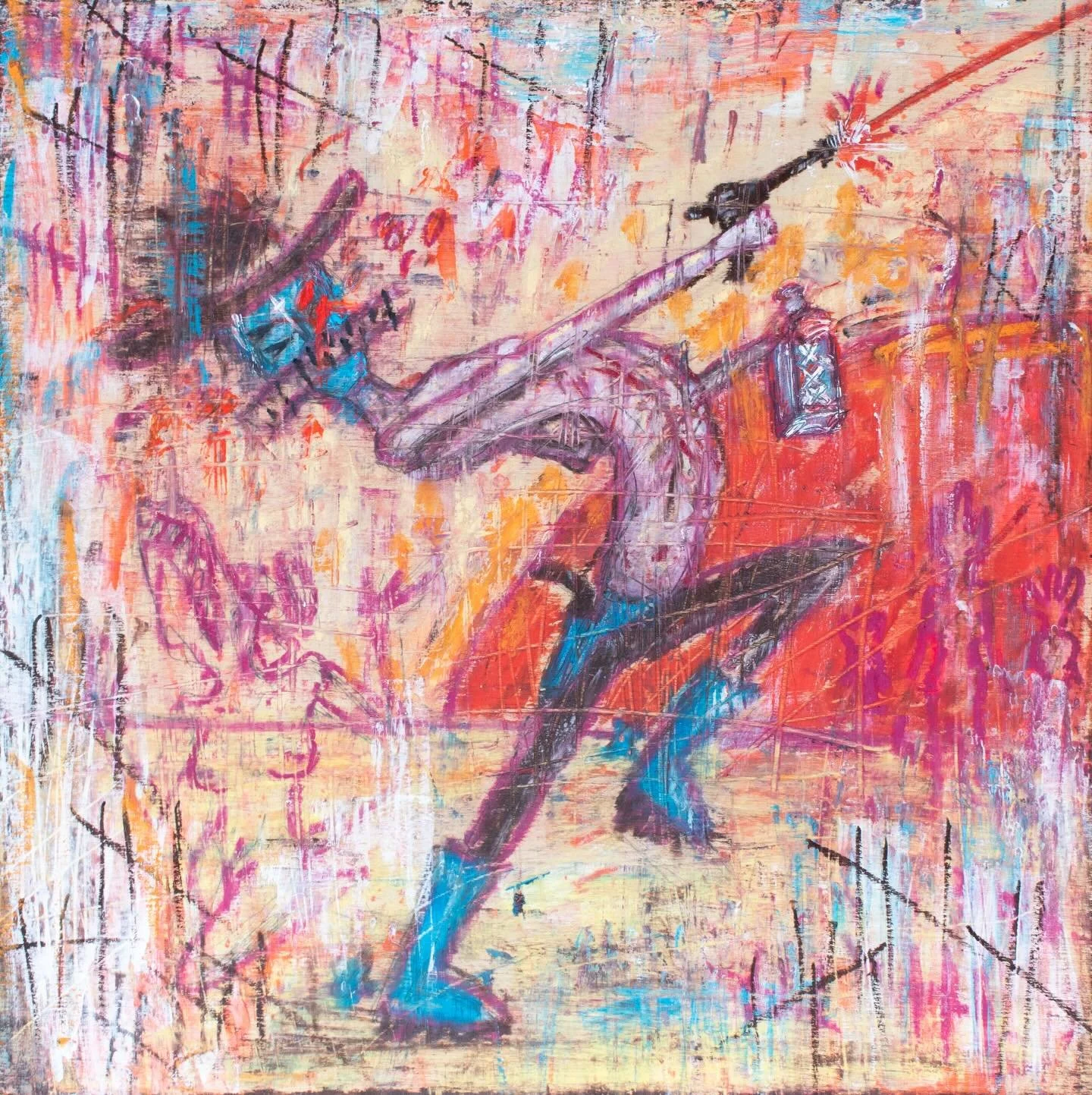 Joseph here again highlighting work from &ldquo;Long, Long Gone&rdquo; a 2025 exhibition that utilized the cultural iconography of the cowboy to investigate masculinity and the American Dream. 

The show consisted of a series of character portraits o