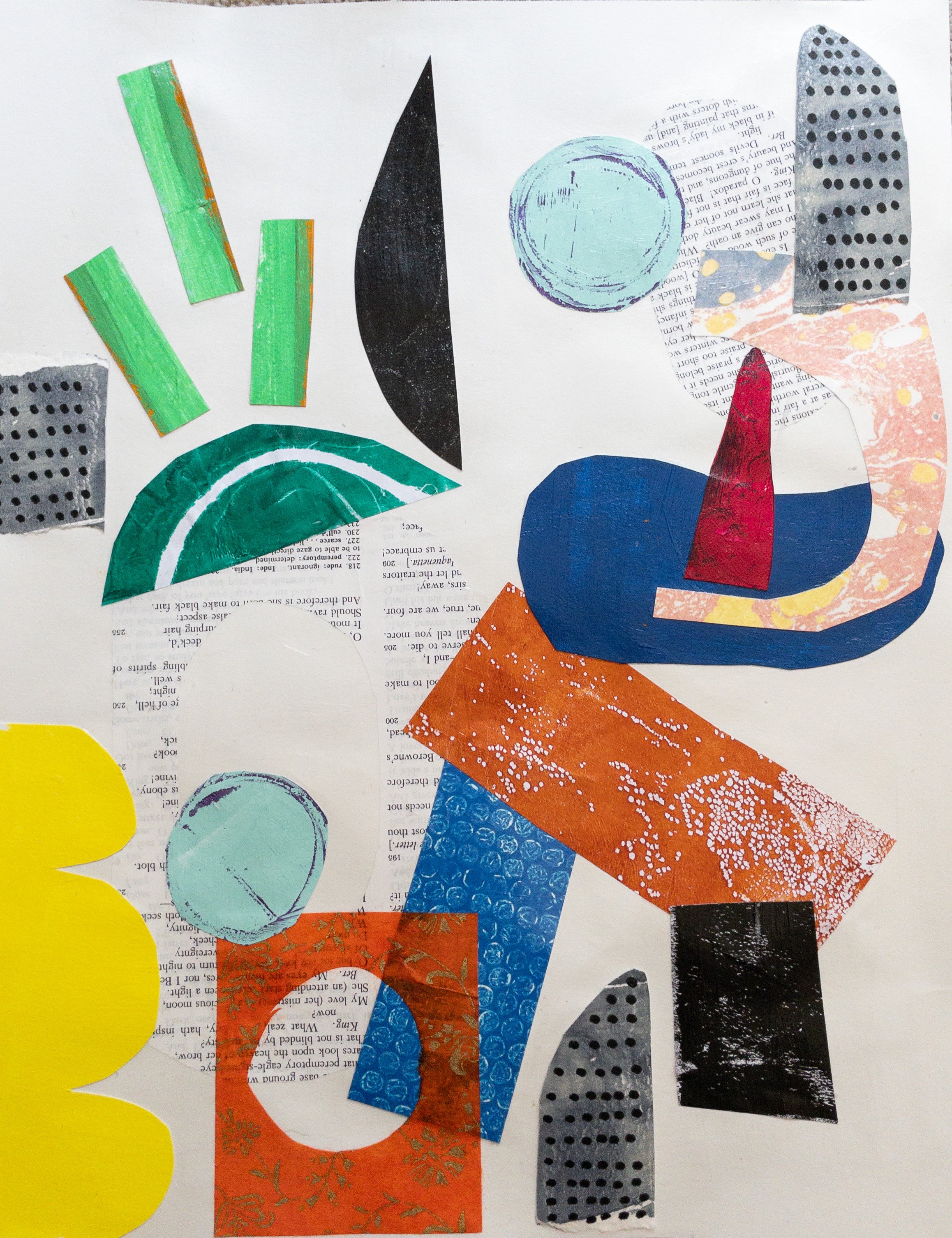 Collage | Found Papers and Homemade Papers