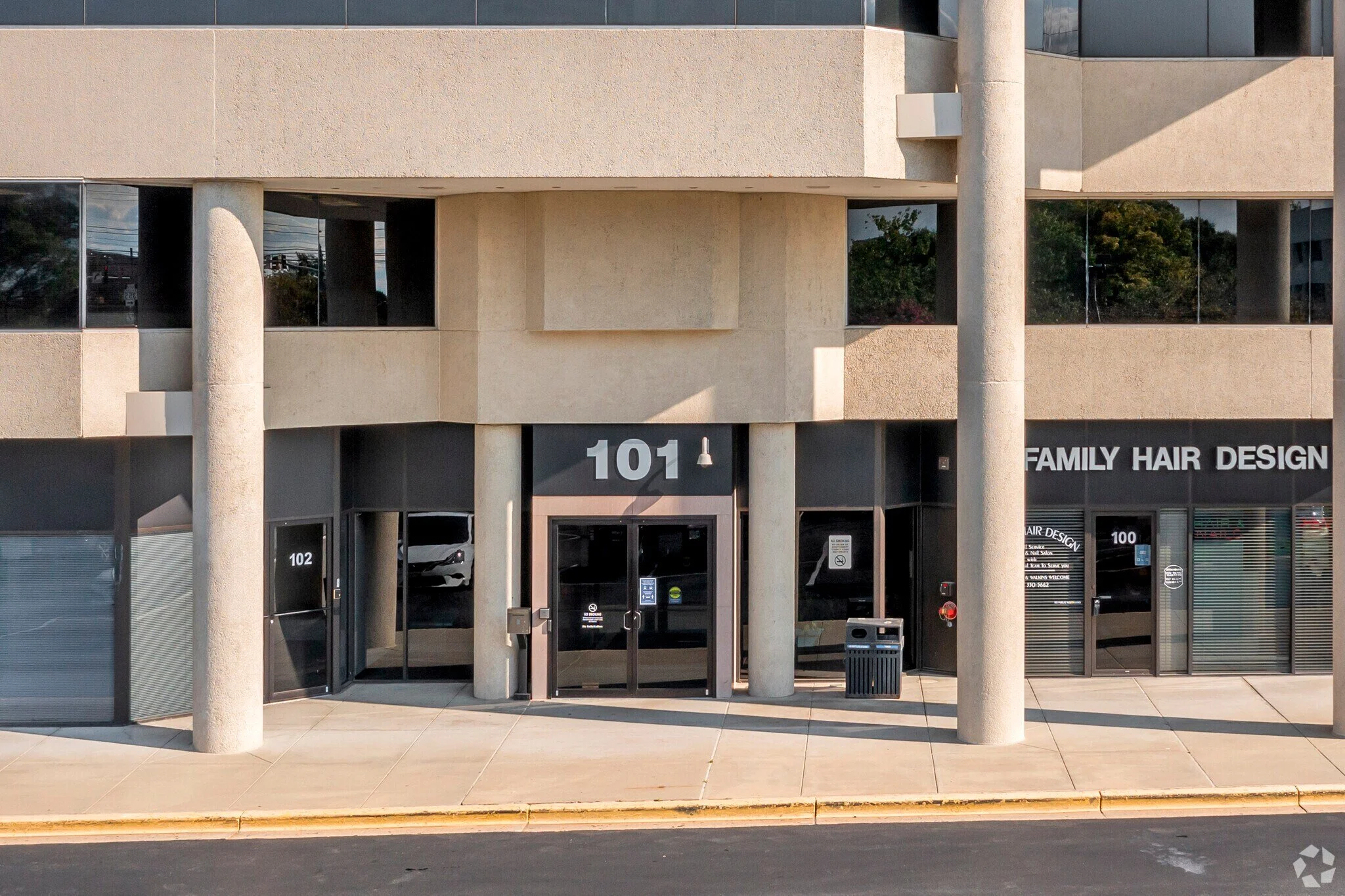 Exterior of the office building 