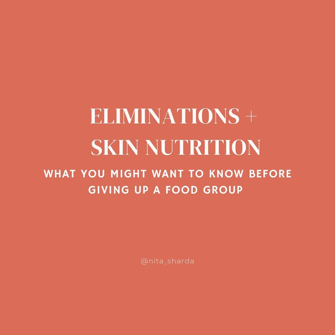 A quick Google, Instagram or TikTok search might convince you to remove an obscene amount of food or food ingredients from your diet to &quot;heal your skin&quot;. 🧐 Often what I see is that this can trigger or perpetuate an eating disorder, or, dis
