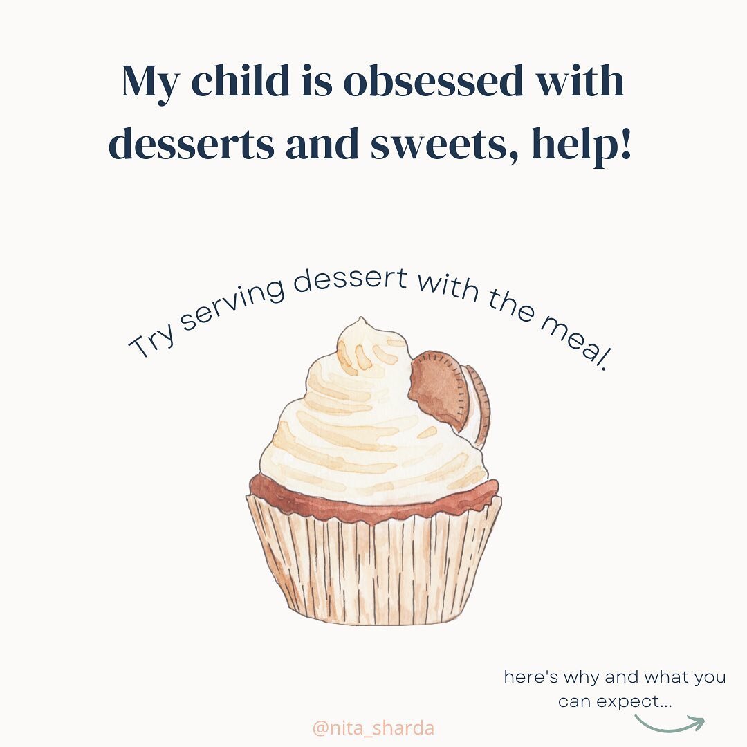 Okayyy, but won&rsquo;t my child just eat the dessert first and nothing else?
 
Mhmm, yes. They just might, but it&rsquo;s really not a big deal. Trust me, I struggled with this one for a long time. Even as an adult! I always thought my kids would fi