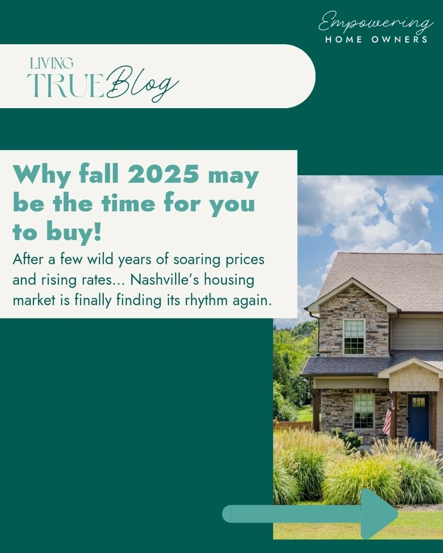 After a few wild years of market ups and downs, Jennifer gives us the skinny on the Nashville housing scene and why now may be the sweet spot. 🤨

Check out our blog posts to learn more.

And if you happen to find yourself asking questions or saying 