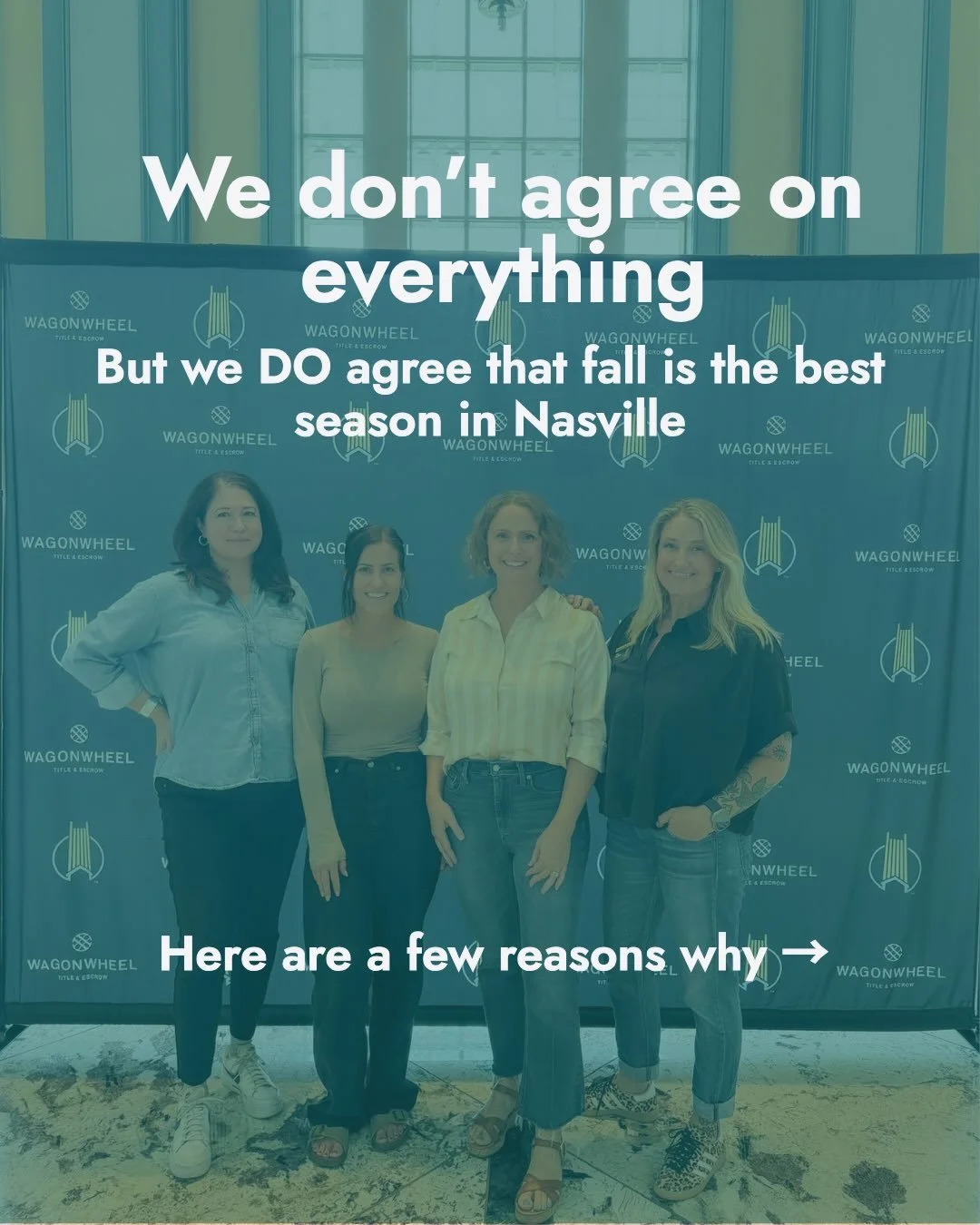 Our favorite version of Nashville is officially here (or maybe it&rsquo;s False Fall, who knows?!)🍂☕️

Cooler days, fuller calendars, and every excuse to spend a little more time outside. We&rsquo;ll be soaking up every bit of it while it lasts.🤎

