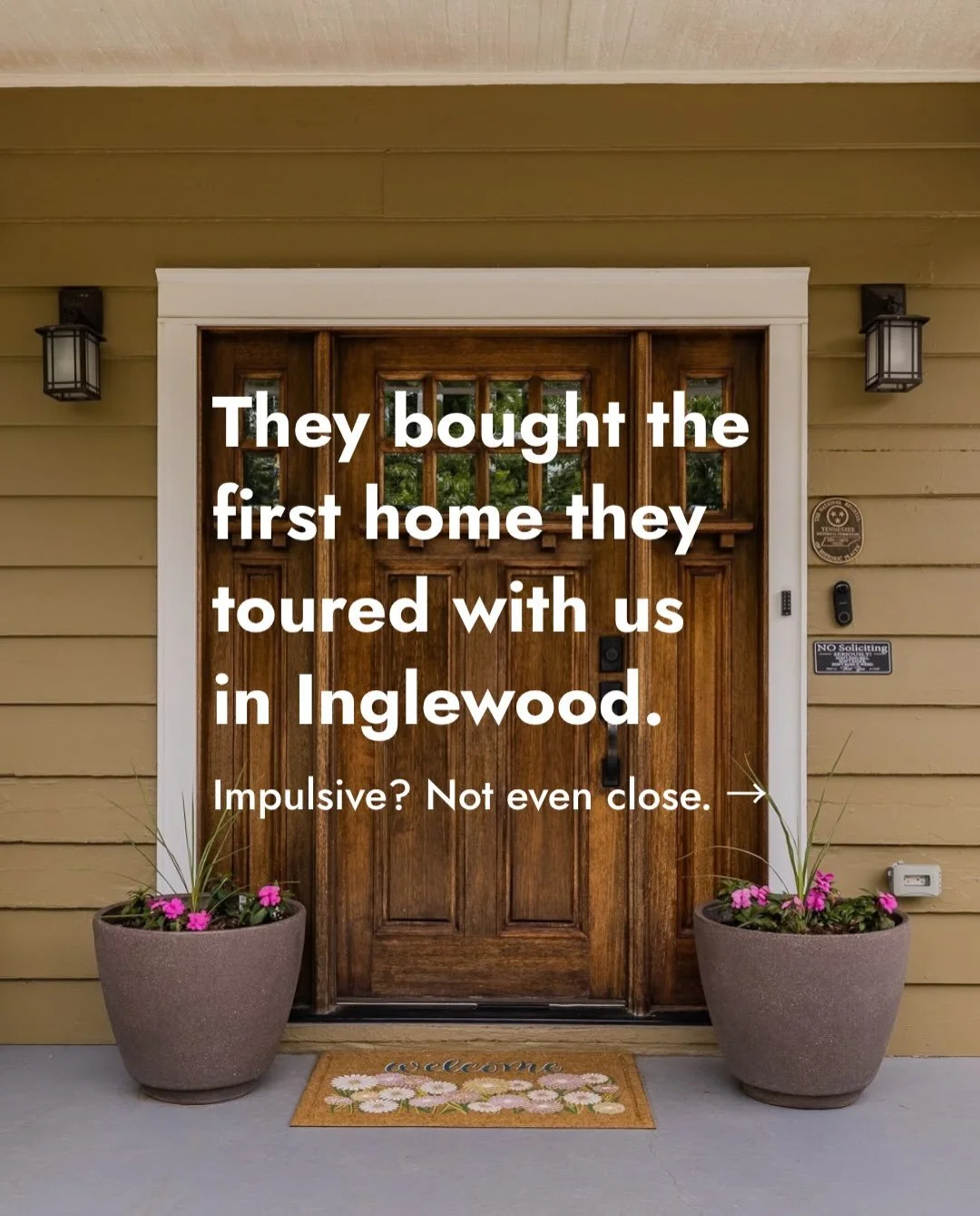 They bought the first house they toured with us in Inglewood. And it wasn&rsquo;t rushed at all.

After seven years overseas, our clients were moving back to the States with two job offers and a big decision: Atlanta or Nashville? They flew in to sco