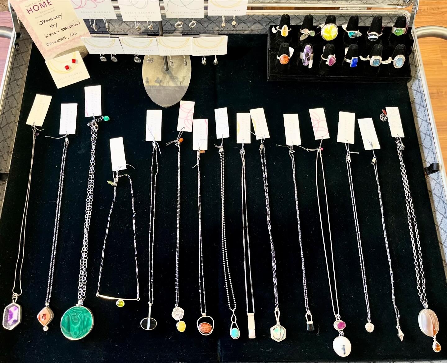 In love with this treasure chest from local artist Kelly Baldwin!! #newjewelry #handmadejewelry #gemstonejewelry #localartist #shoplocal #theresnoplacelikehome #downtowndurango #durango #colorado