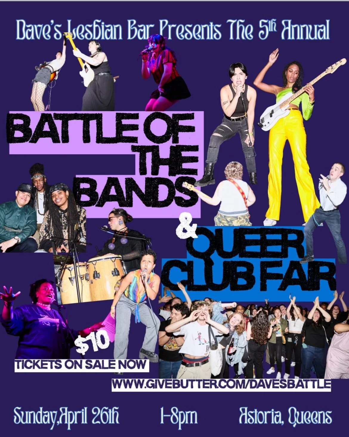 Dave’s Lesbian Bar’s 5th Annual Battle of the Bands