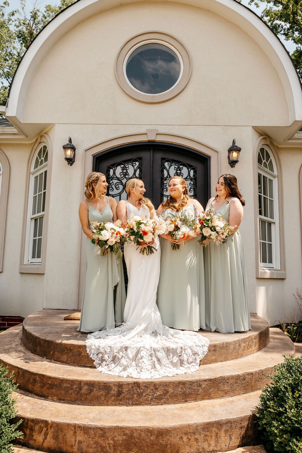 Wedding Photography in richmond virginia of bridesmaids.