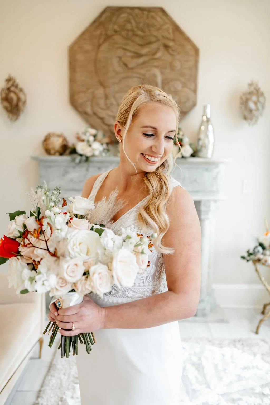 Natural wedding photography in Richmond Virginia of bride
