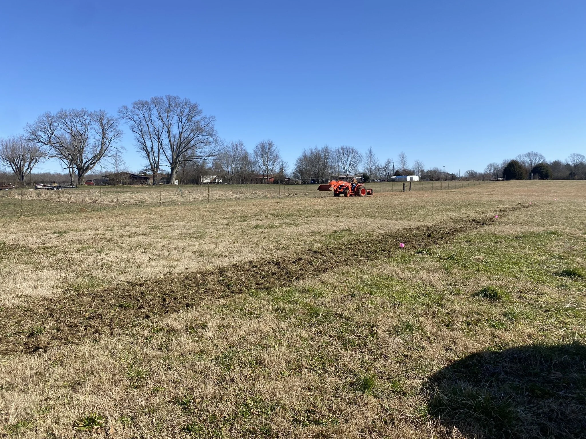 Breaking ground on the garden