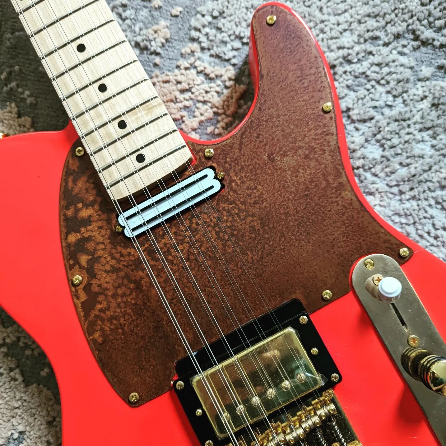 Rusty Rock &amp; Roll!
Custom pickguard for a lovely Fender.