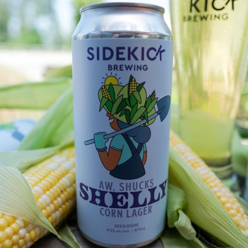 Aw, Shucks Shelly  Corn Lager — Sidekick Brewing