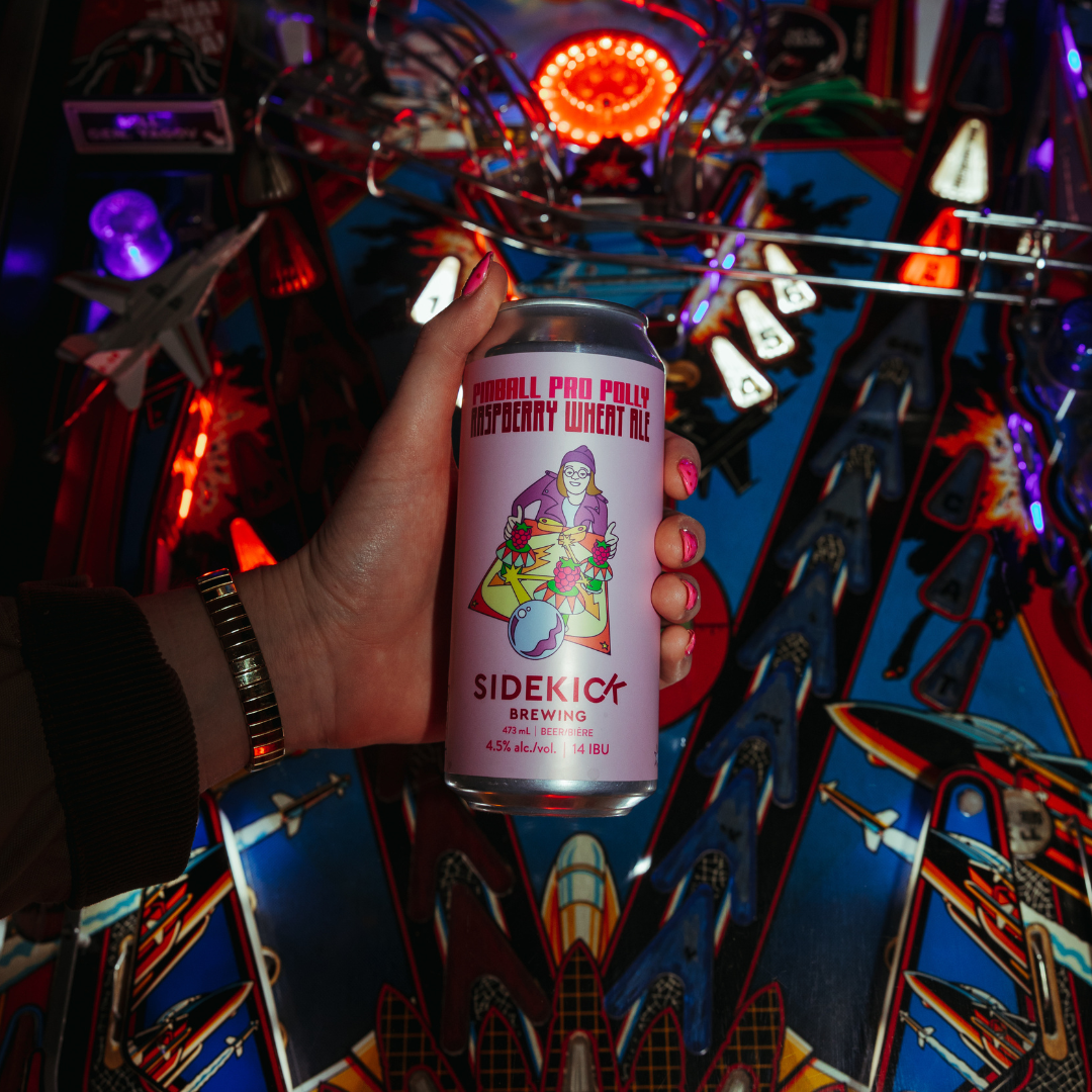 Ufo Raspberry Wheat Pinball Pro POLLY Raspberry Wheat Ale — Sidekick Brewing