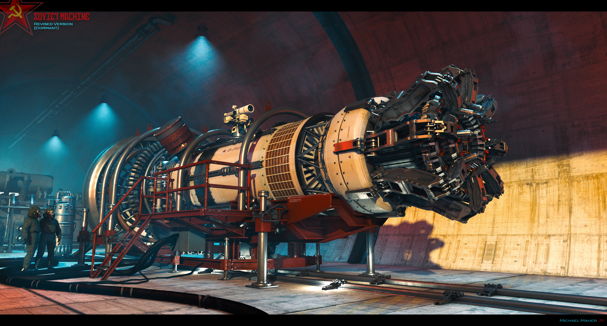 Early development of the "Russian Gun" that opens the gate in Stranger Things 3.