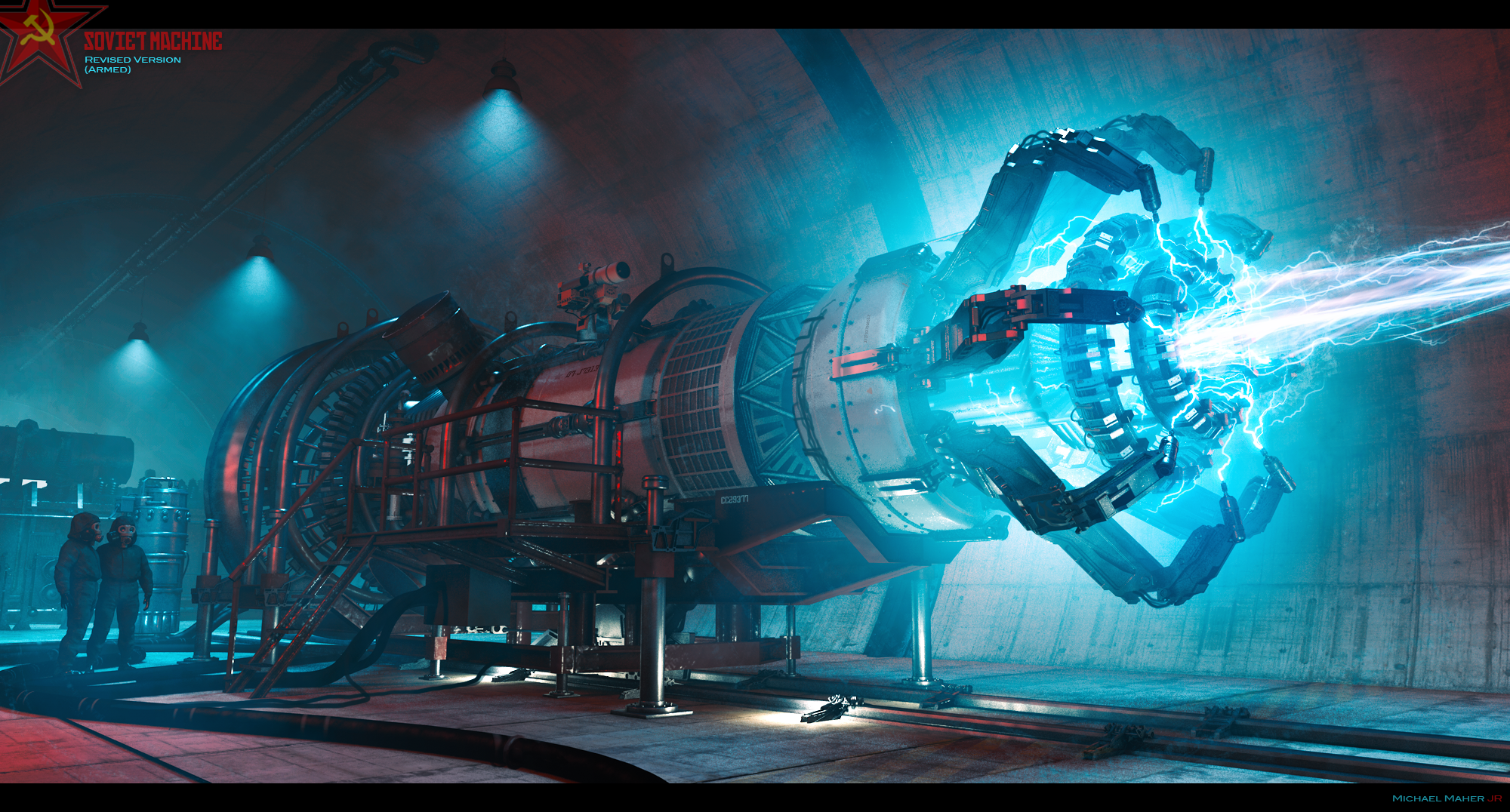 Early development of the "Russian Gun" that opens the gate in Stranger Things 3.