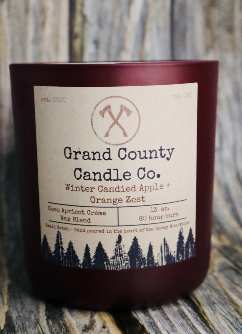 Winter Candied Apple + Orange Zest