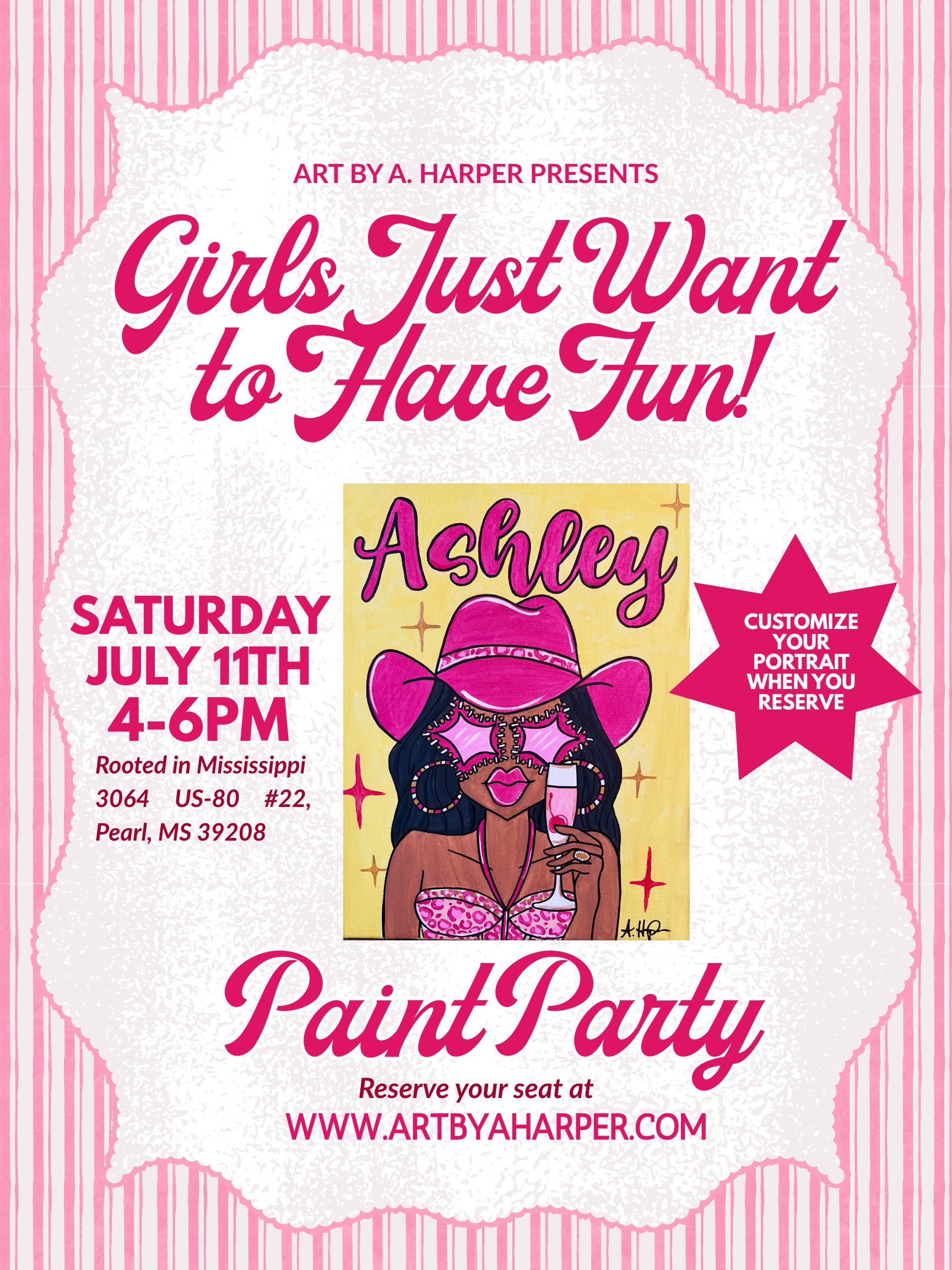 Girls Just Want to Have Fun- Paint Party🩷👛💄